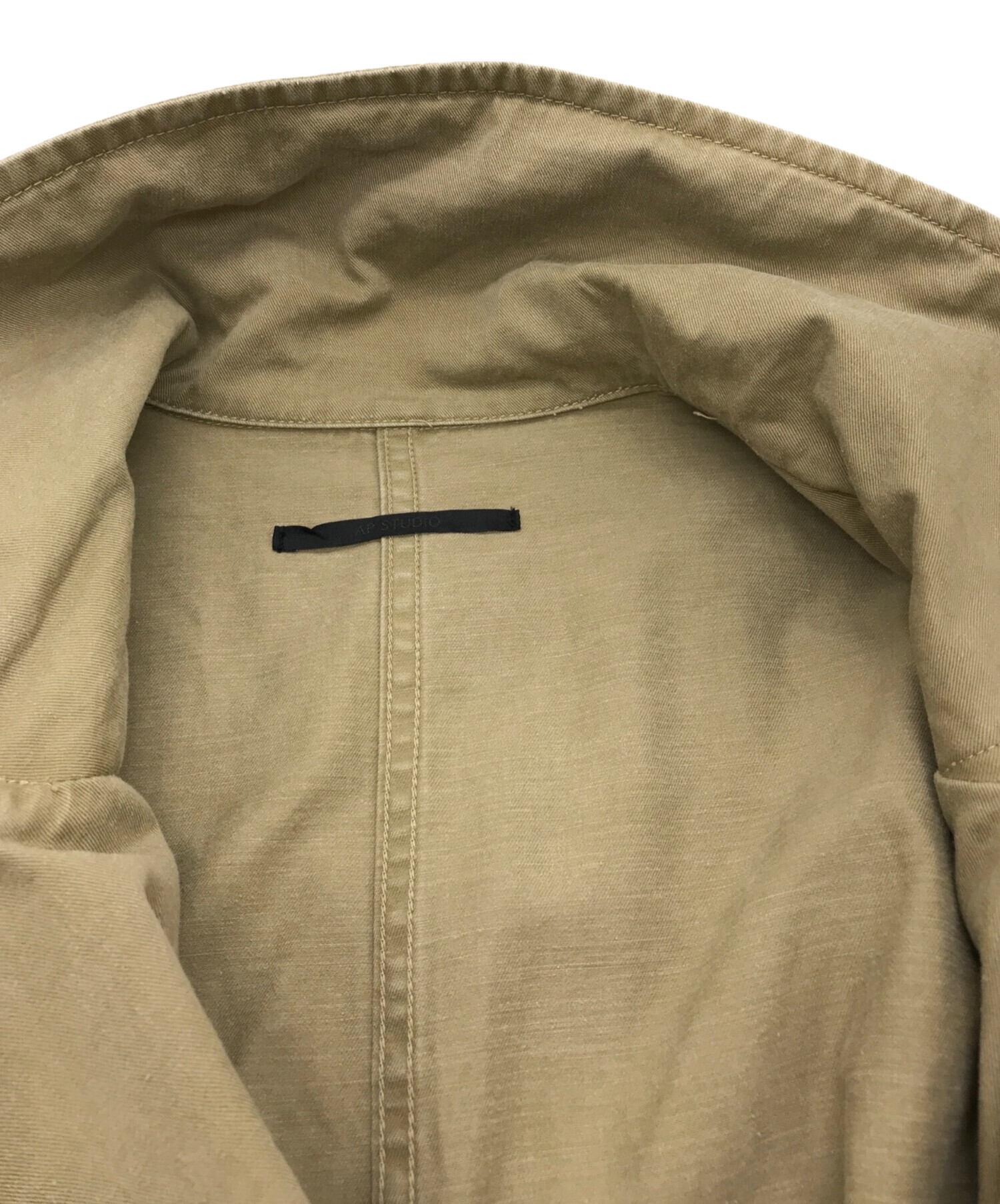 ジャケット・アウター AP STUDIO Chino Cloth Trench Coat 中古・古着通販】AP STUDIO (エーピーストゥディオ) Chino cloth