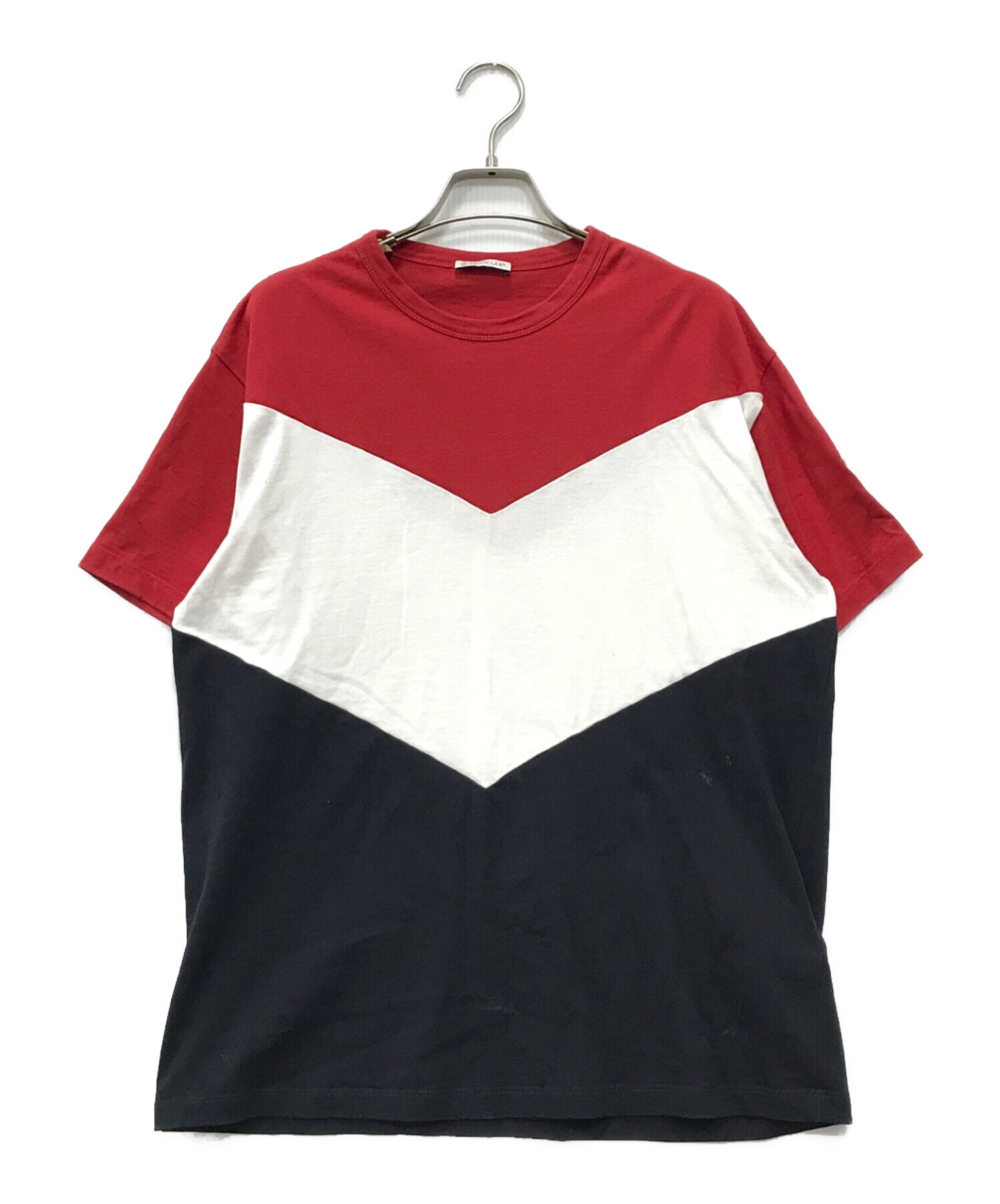 中古・古着通販】MONCLER (モンクレール) MAGLIA T-SHIRT レッド 