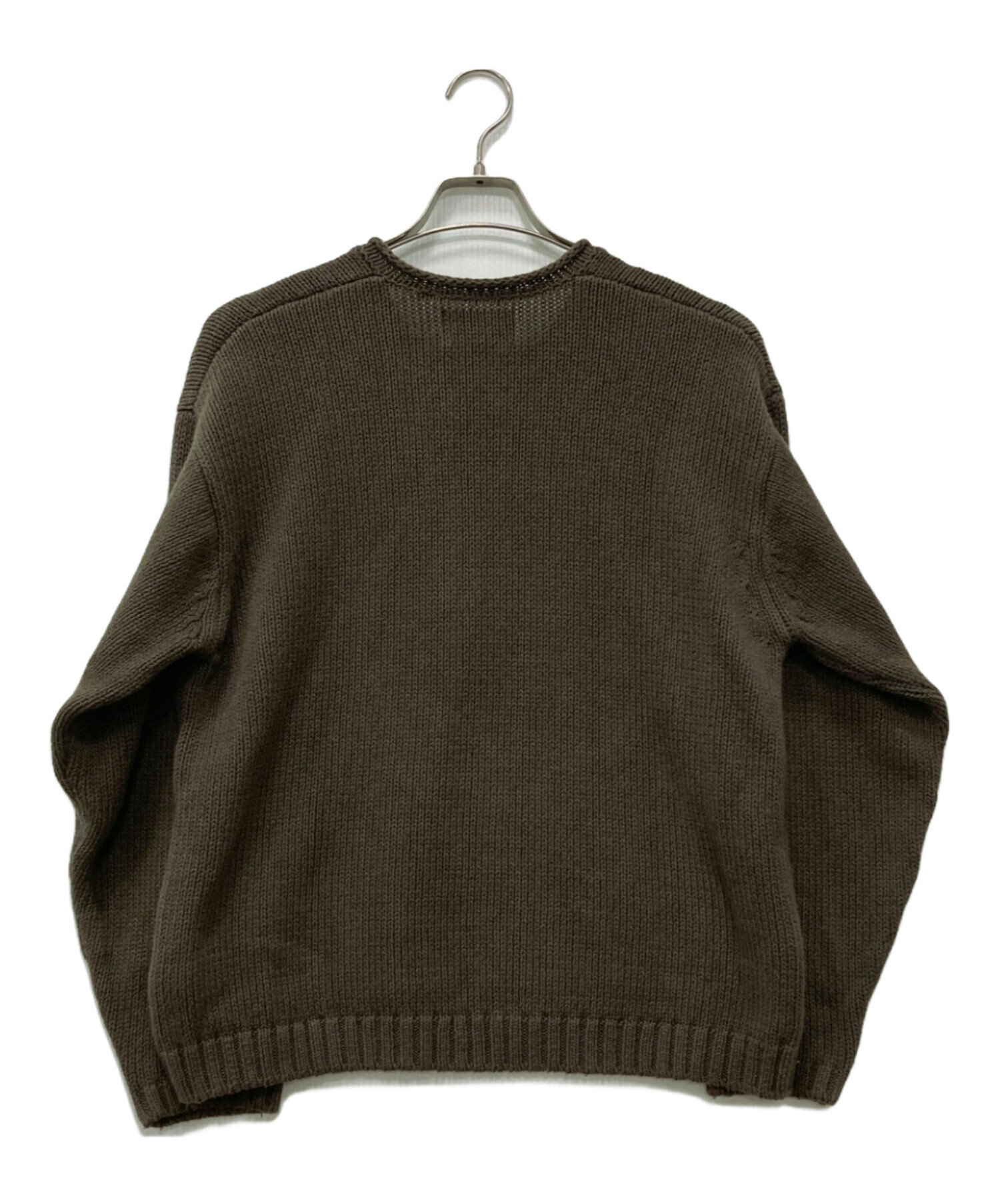 中古・古着通販】stussy (ステューシー) Roll V-Neck Logo Sweater