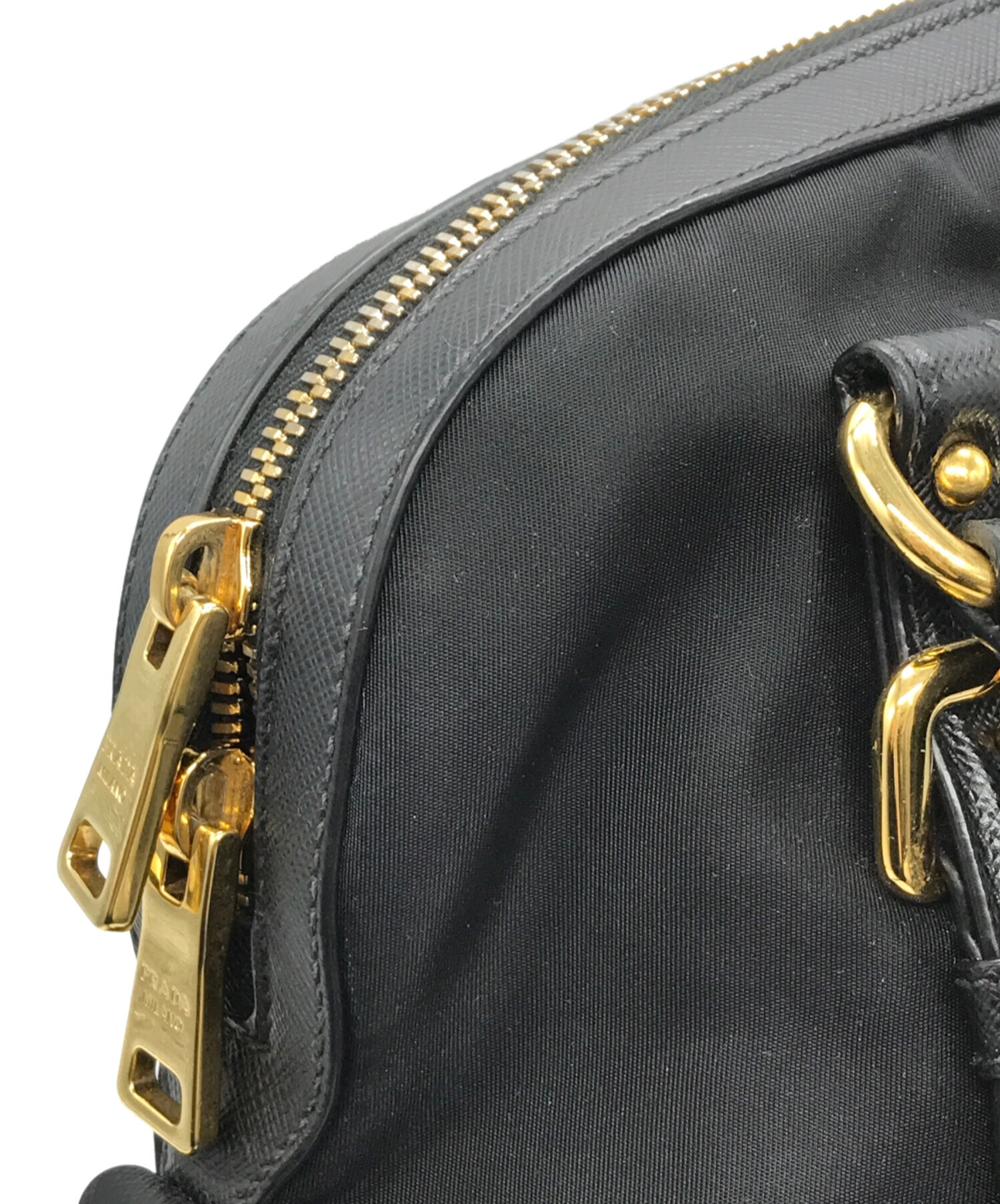 中古・古着通販】PRADA (プラダ) ナイロン2WAYバッグ ブラック サイズ