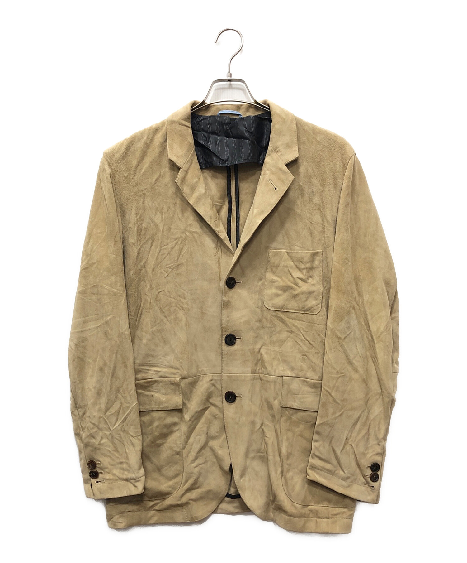 中古・古着通販】EMMETI (エンメティ) スウェードテーラードジャケット