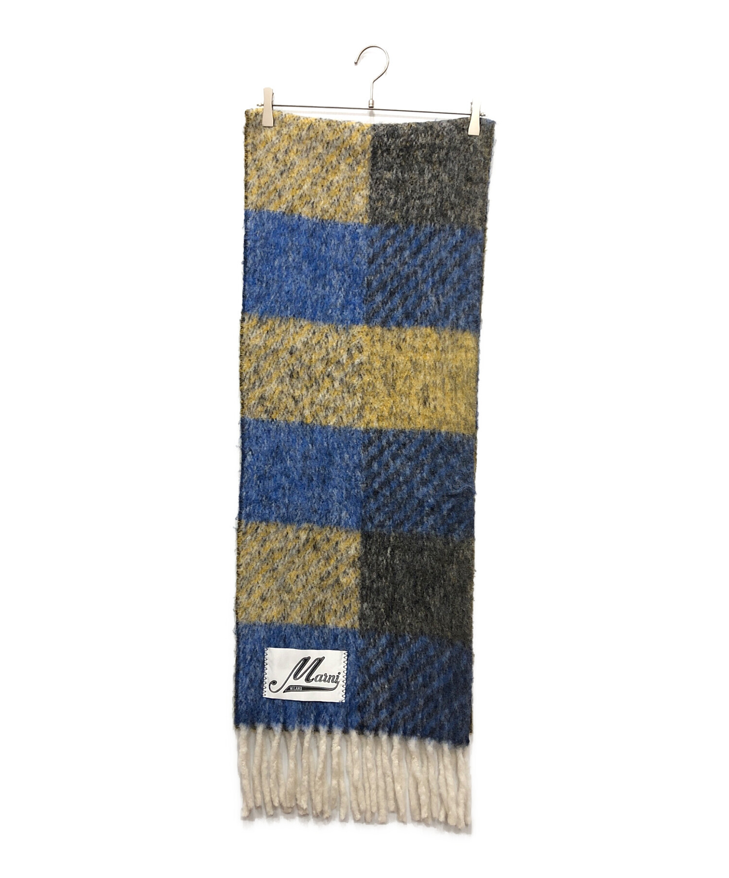 中古・古着通販】MARNI (マルニ) 大判アルパカマフラー ネイビー