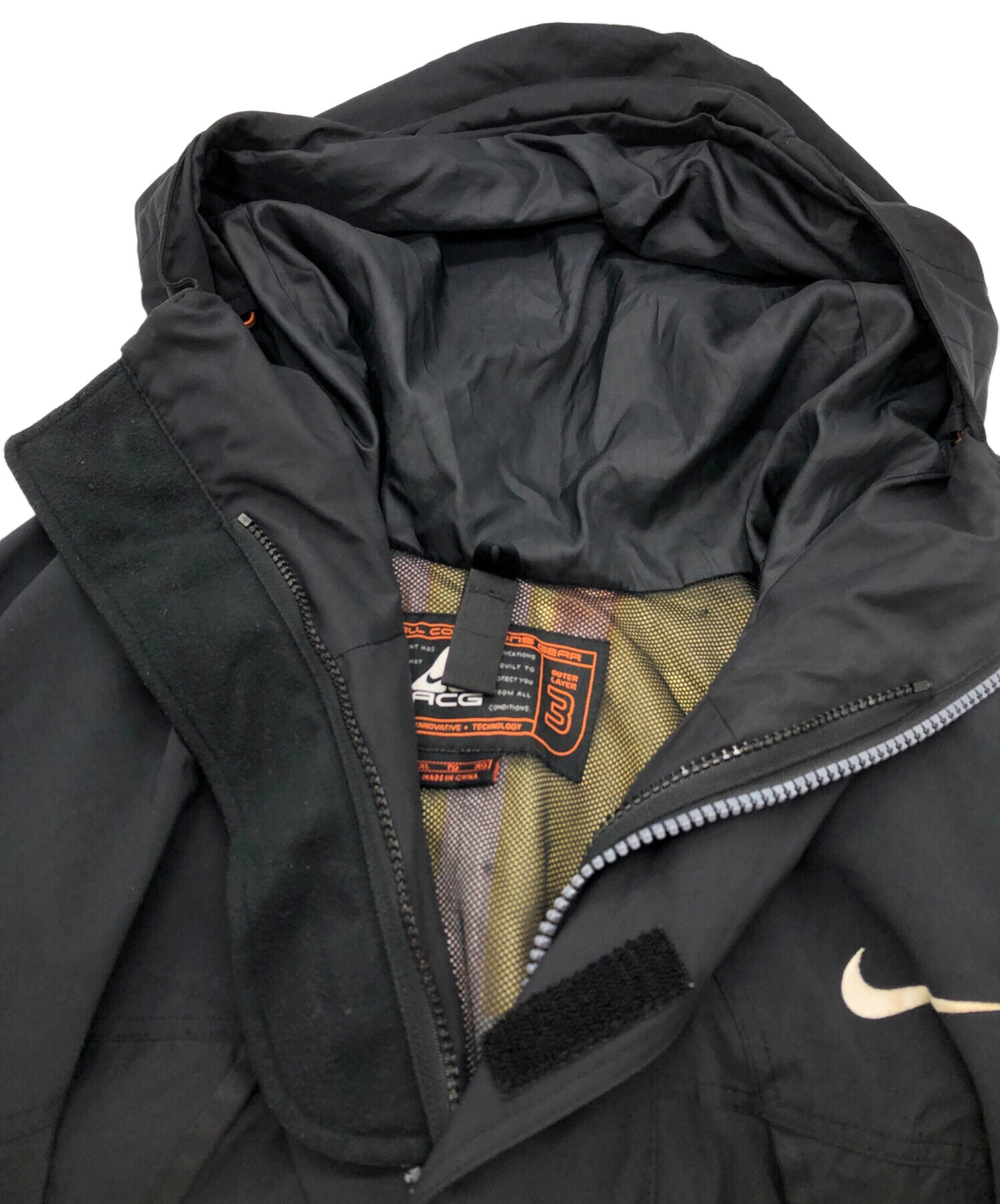 中古・古着通販】NIKE (ナイキ) storm-fitマウンテンパーカー ブラック 