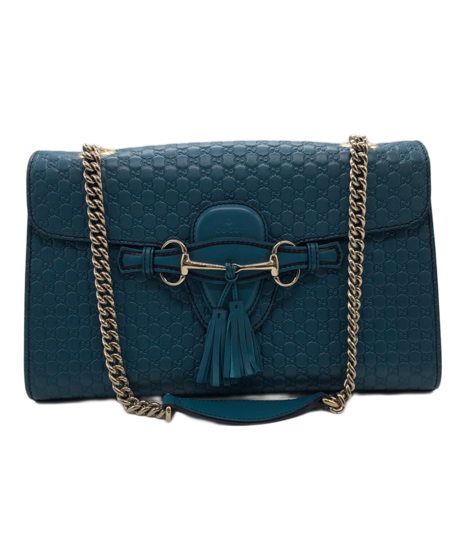 GUCCI グッチ グッチシマ ショルダーバッグ ネイビー レディース