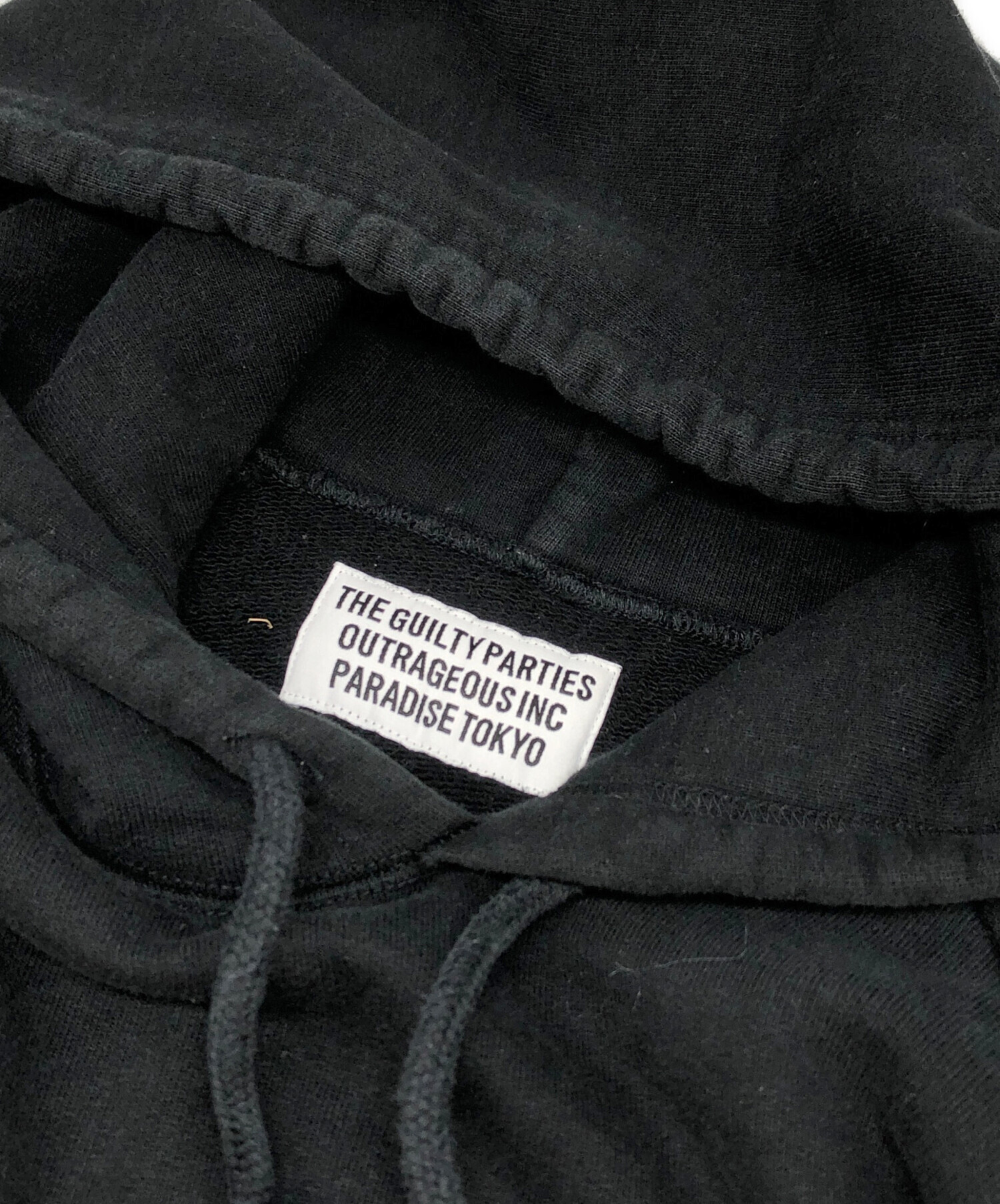 中古・古着通販】WACKO MARIA (ワコマリア) 刺繍パーカー ブラック