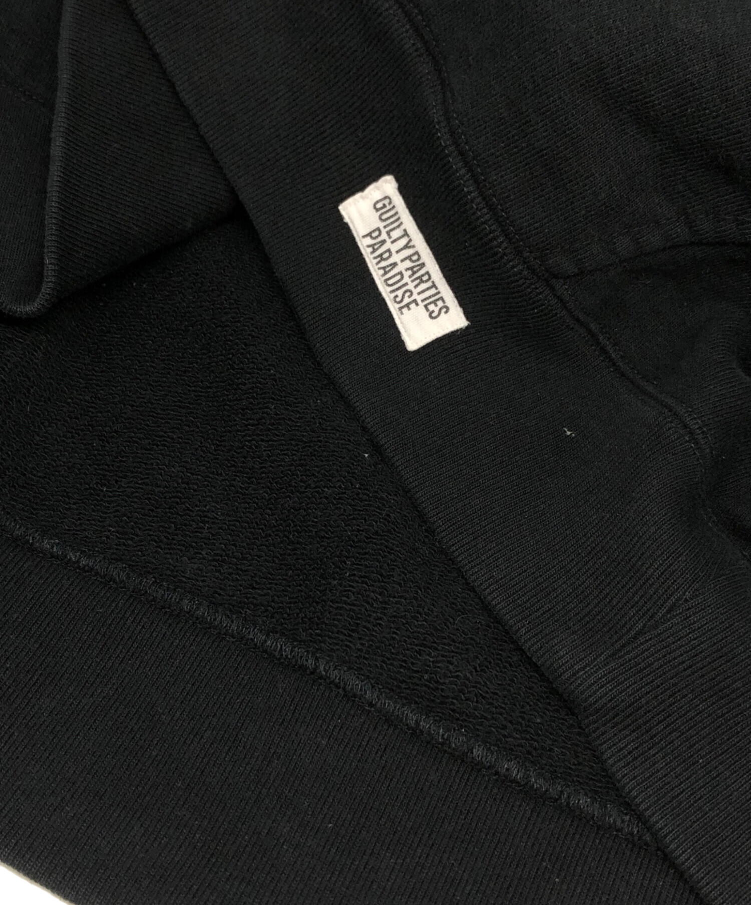 中古・古着通販】WACKO MARIA (ワコマリア) 刺繍パーカー ブラック