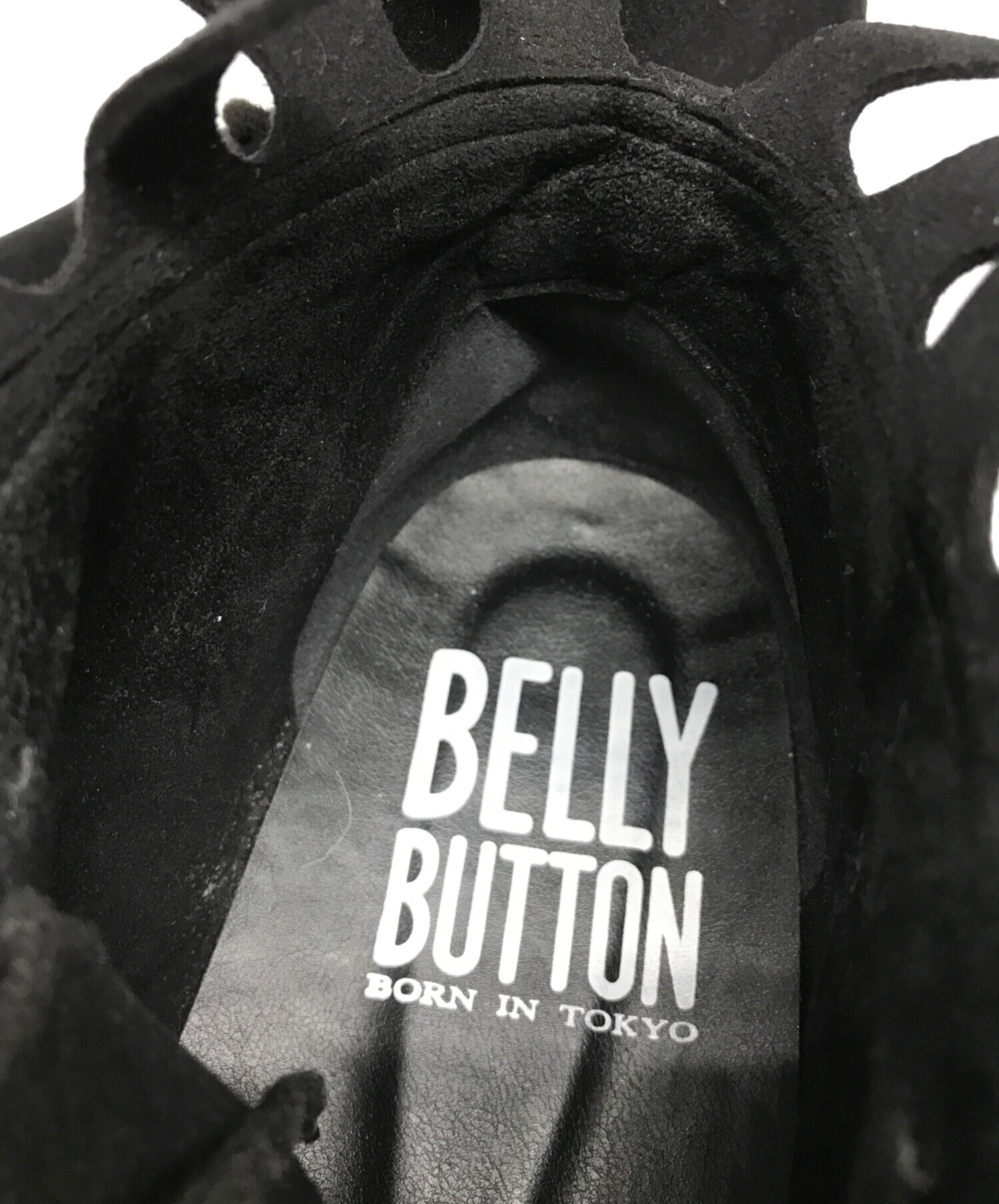 中古・古着通販】BELLY BUTTON (ベリーボタン) デザインミドルブーツ