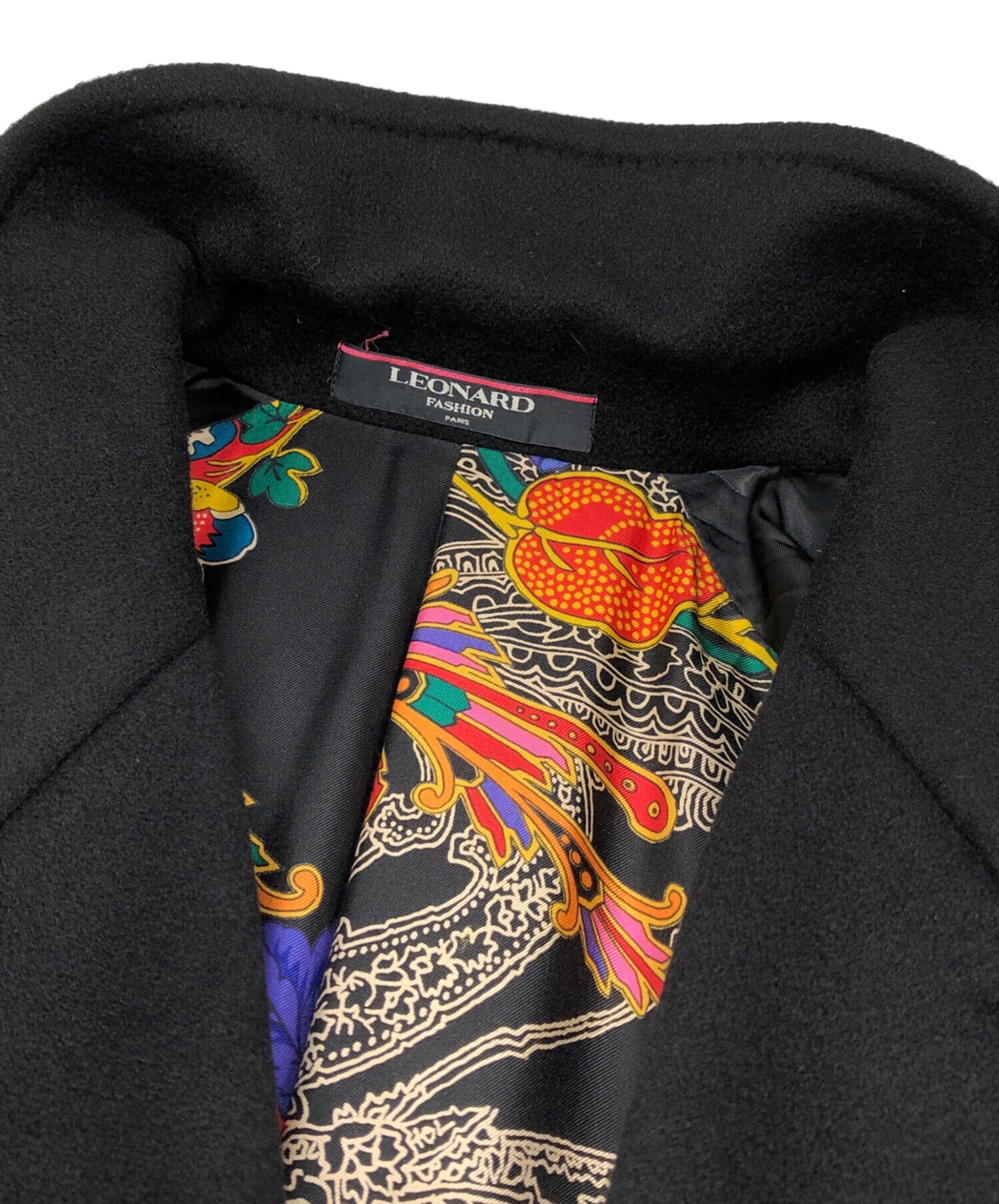 中古・古着通販】LEONARD (レオナール) カシミヤコート ブラック