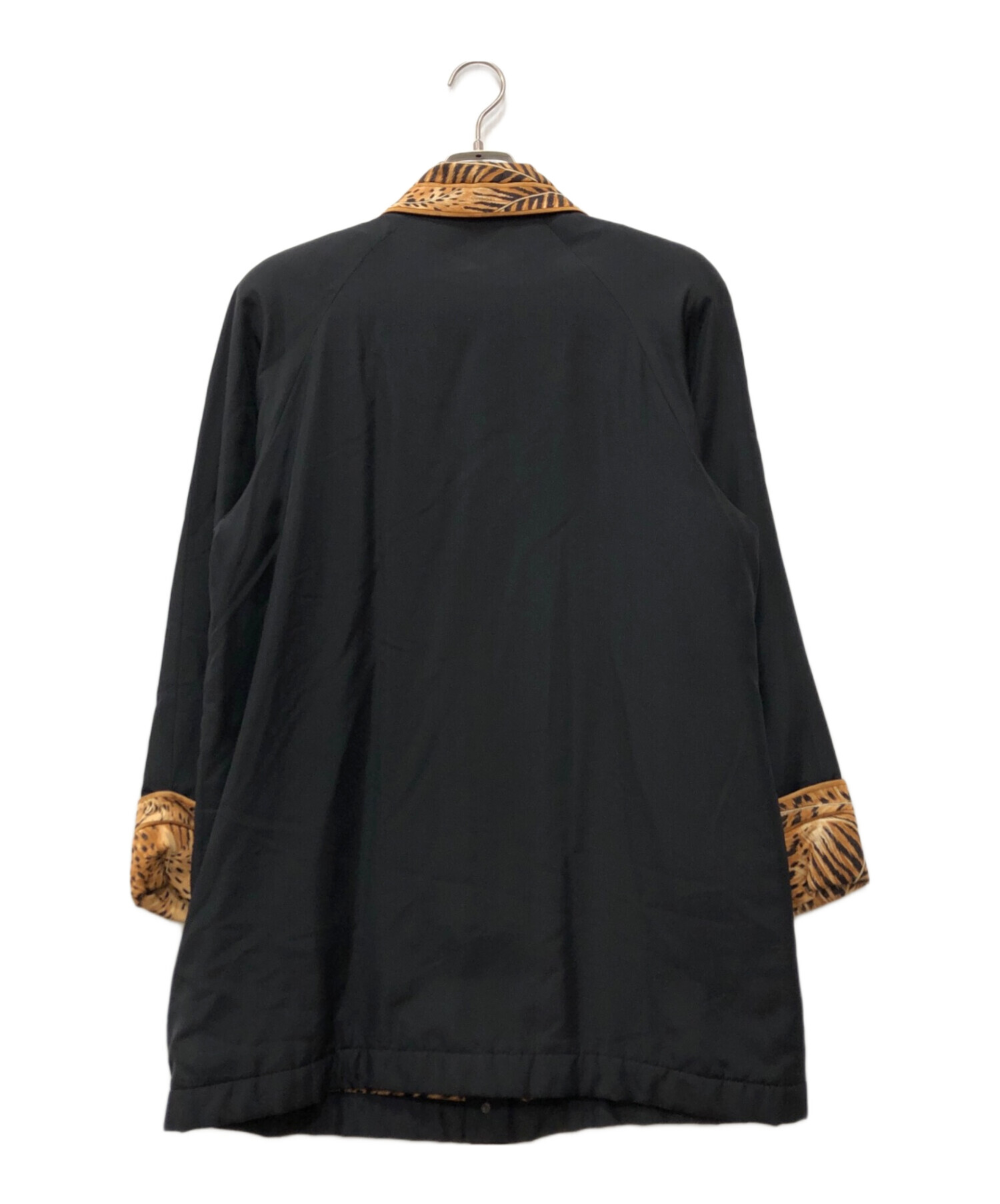 中古・古着通販】LEONARD (レオナール) シルク中綿コート ブラック