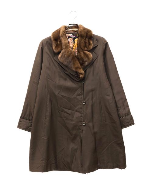 中古・古着通販】LEONARD (レオナール) シルク中綿コート ブラウン