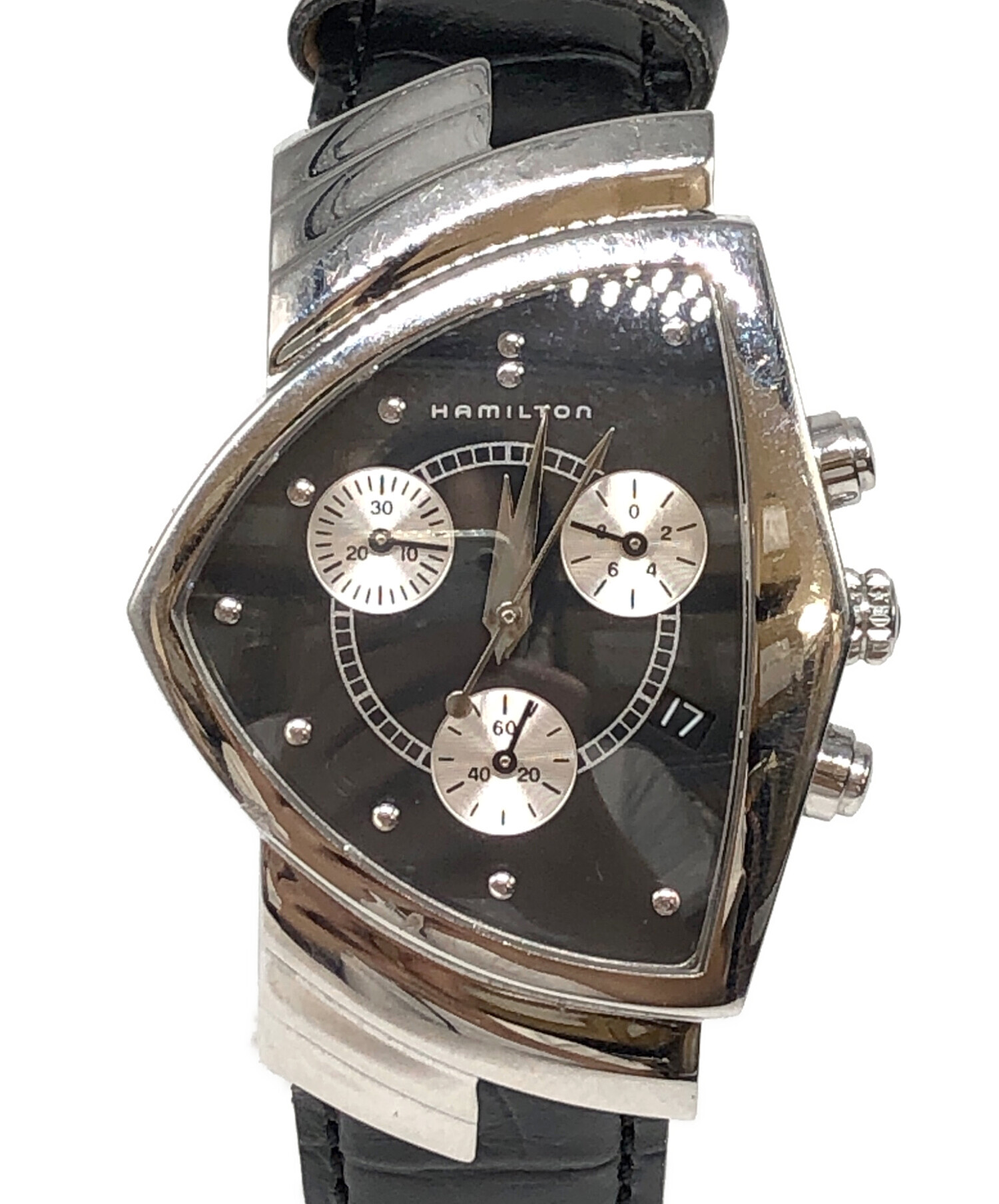 中古・古着通販】HAMILTON (ハミルトン) 腕時計 ブラック サイズ:下記 