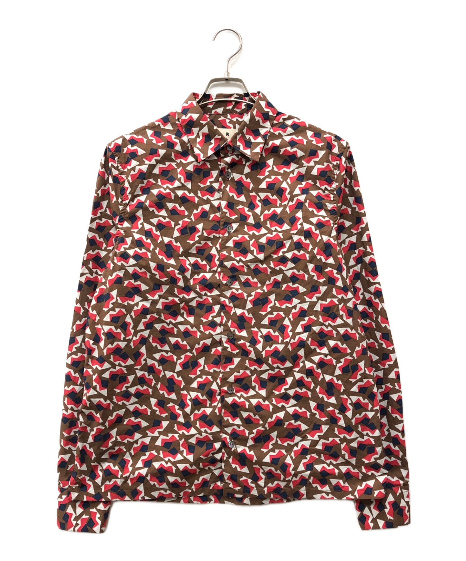 中古・古着通販】MARNI (マルニ) 総柄シャツ ベージュ サイズ:52 