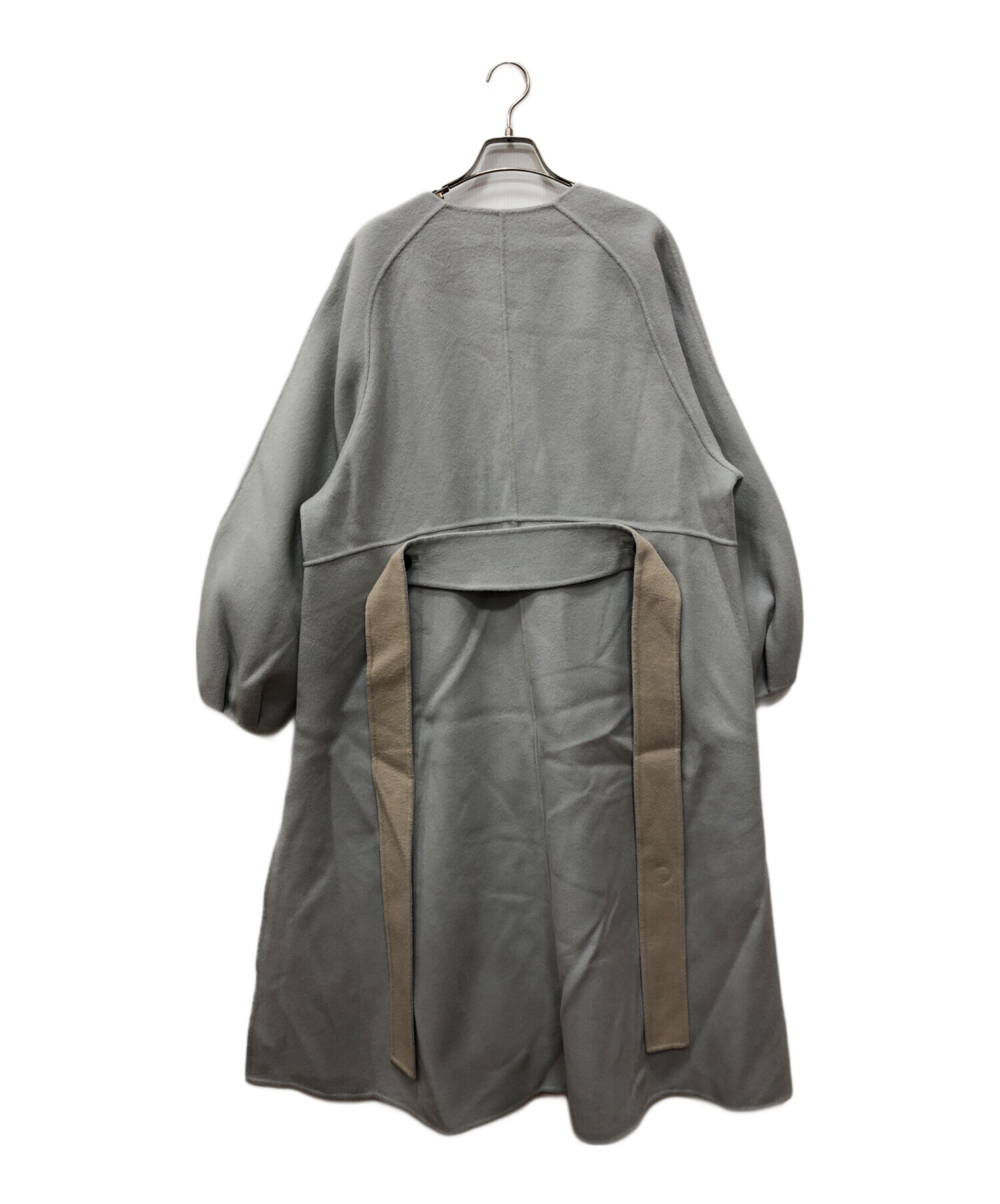 ADORE 2トーンリバーコート　サイズ36 中古・古着通販】ADORE (アドーア) 2TONEリバーコート ブルー