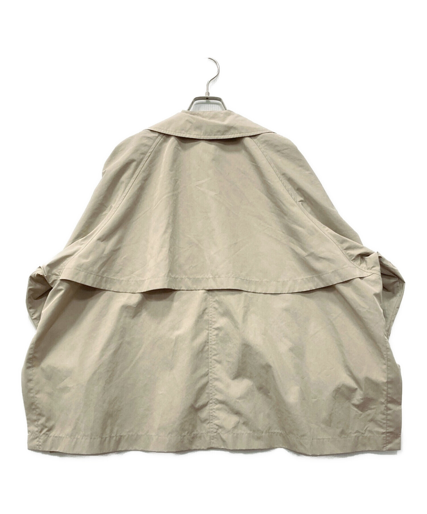IENA PE/ポプリンオーバーショートコート 36ベージュ