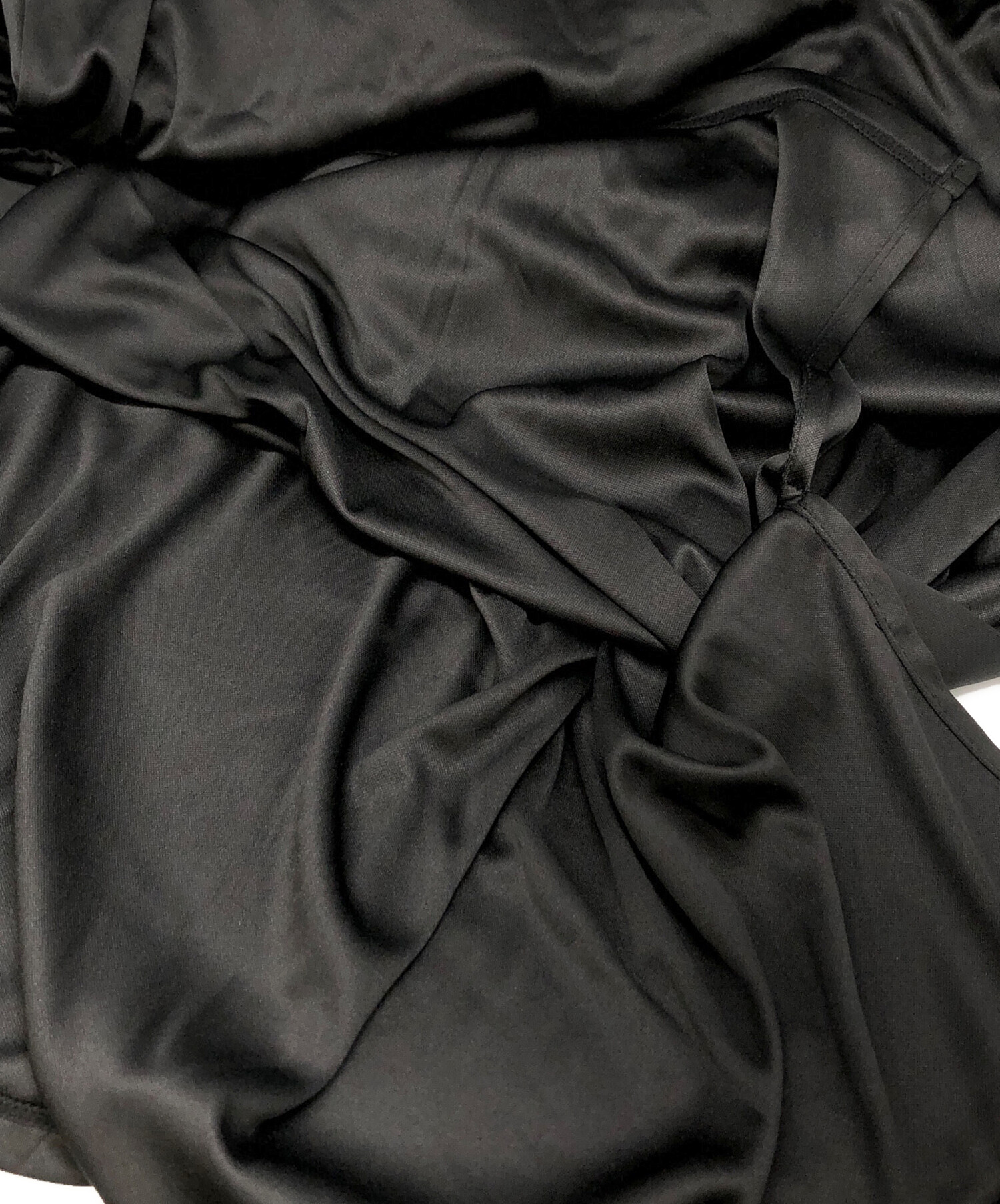 中古・古着通販】AMERI (アメリ) BLACK TULLE WAVE TIERED DRESS 