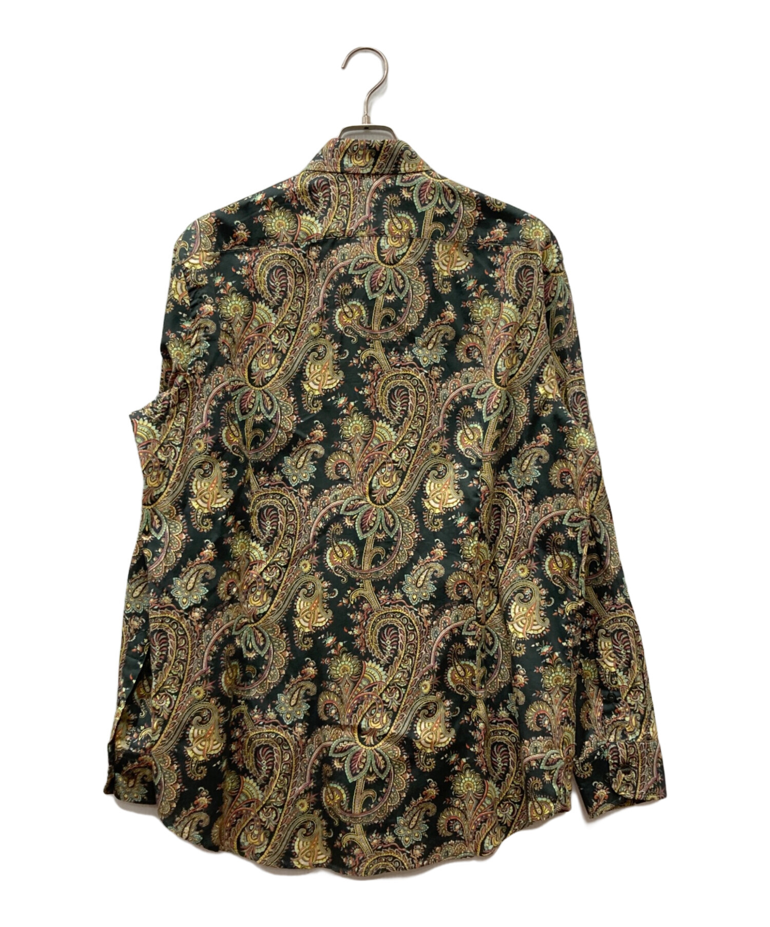 中古・古着通販】ETRO (エトロ) ペイズリー柄シャツ グリーン サイズ