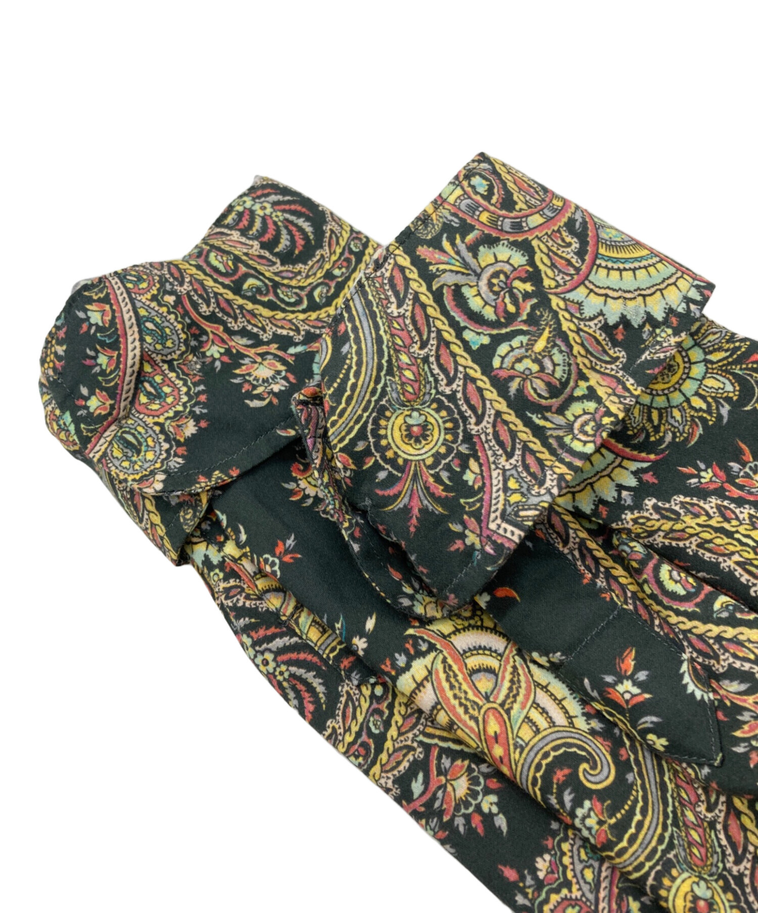 中古・古着通販】ETRO (エトロ) ペイズリー柄シャツ グリーン サイズ