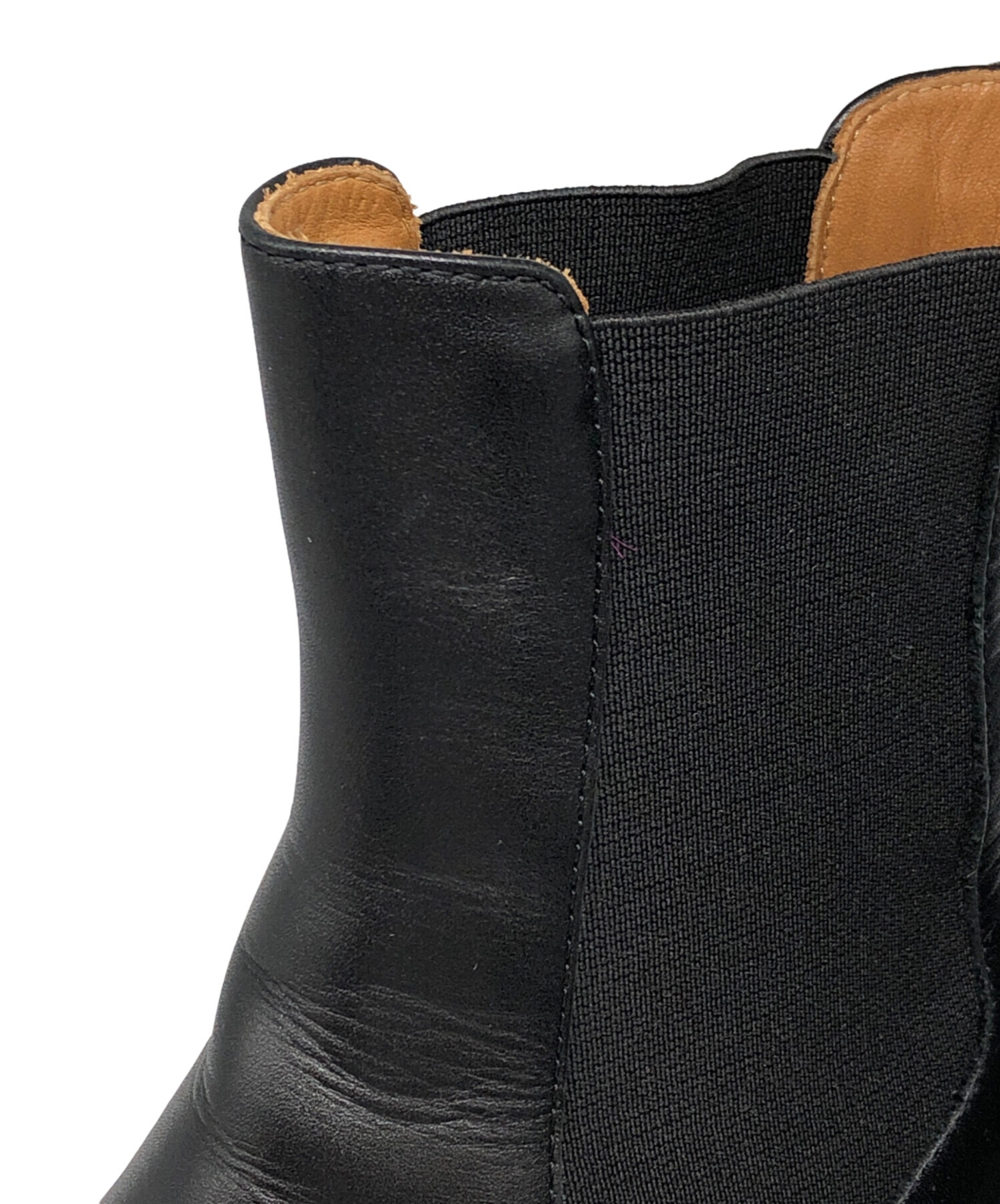 中古・古着通販】MARNI (マルニ) レザー チェルシーブーツ ブラック