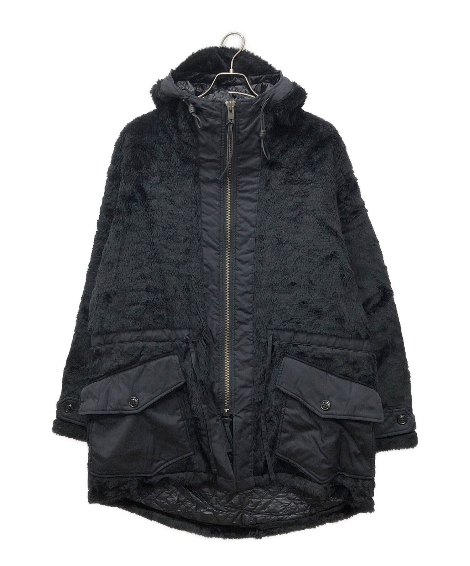 新品未使用 名品 monitaly モニタリー カパリコート 中古・古着通販】MONITALY (モニタリー) Kodiac Fur Coat ブラック