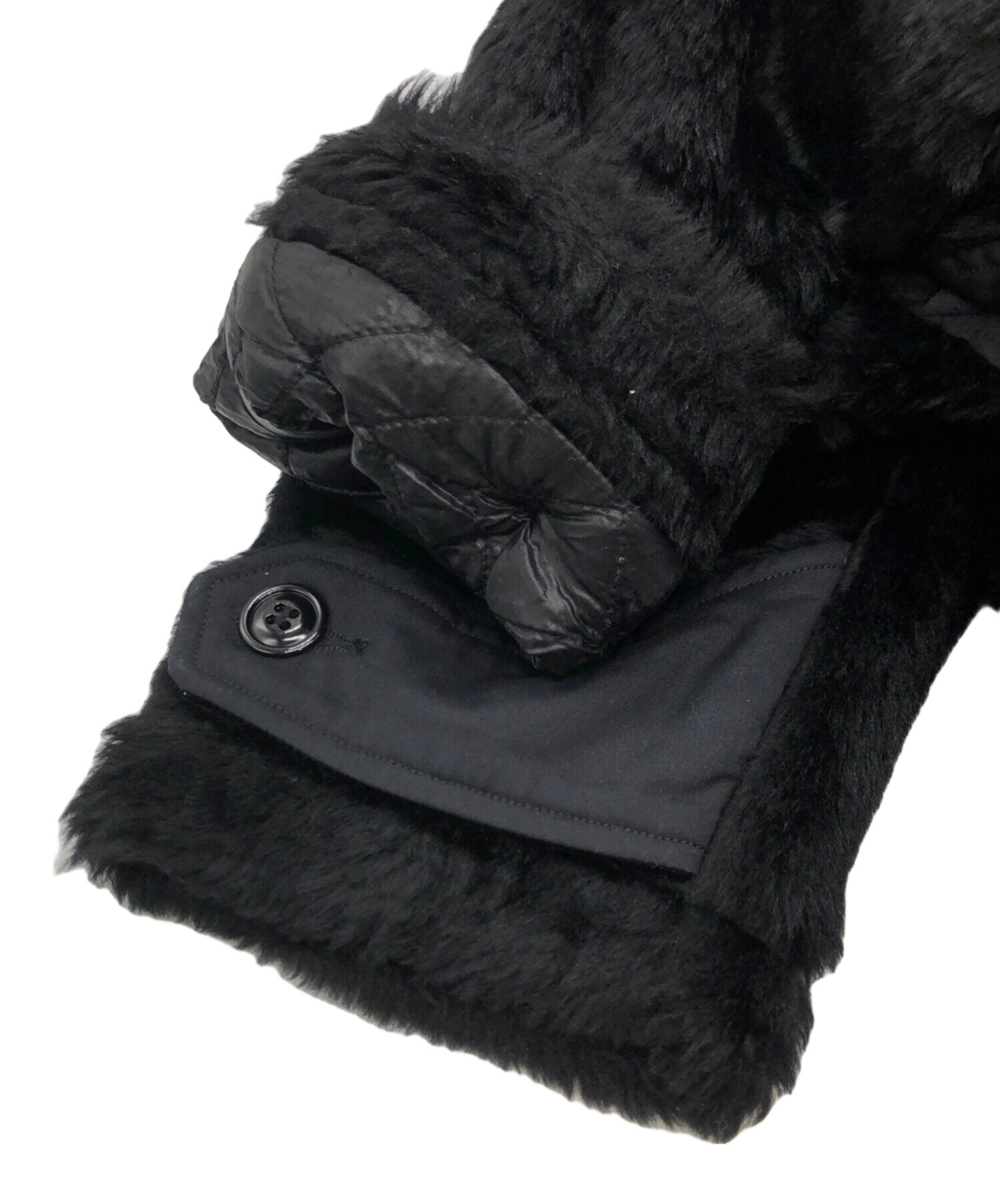 中古・古着通販】MONITALY (モニタリー) Kodiac Fur Coat ブラック