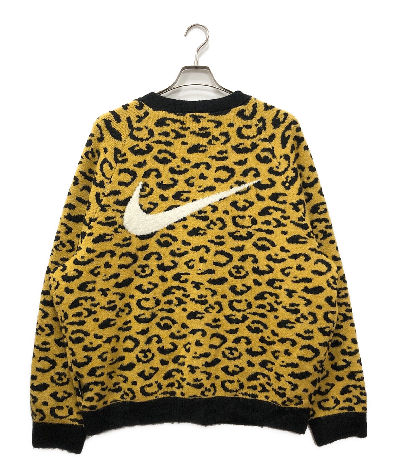 中古・古着通販】NIKE (ナイキ) ニットカーディガン イエロー サイズ 