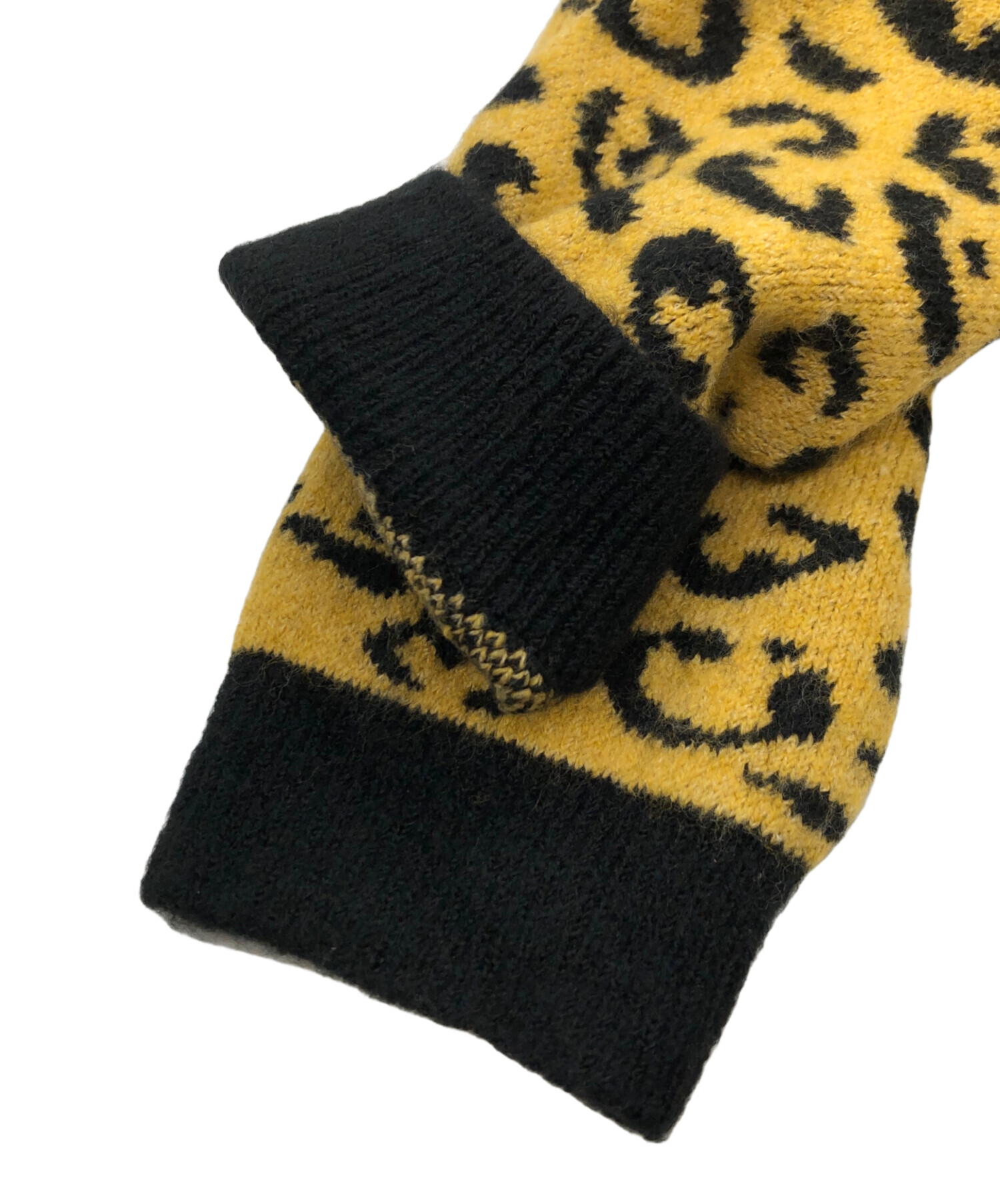 中古・古着通販】NIKE (ナイキ) ニットカーディガン イエロー サイズ 