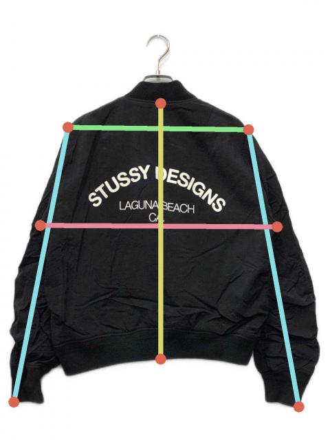 中古・古着通販】stussy (ステューシー) ジップブルゾン ブラック