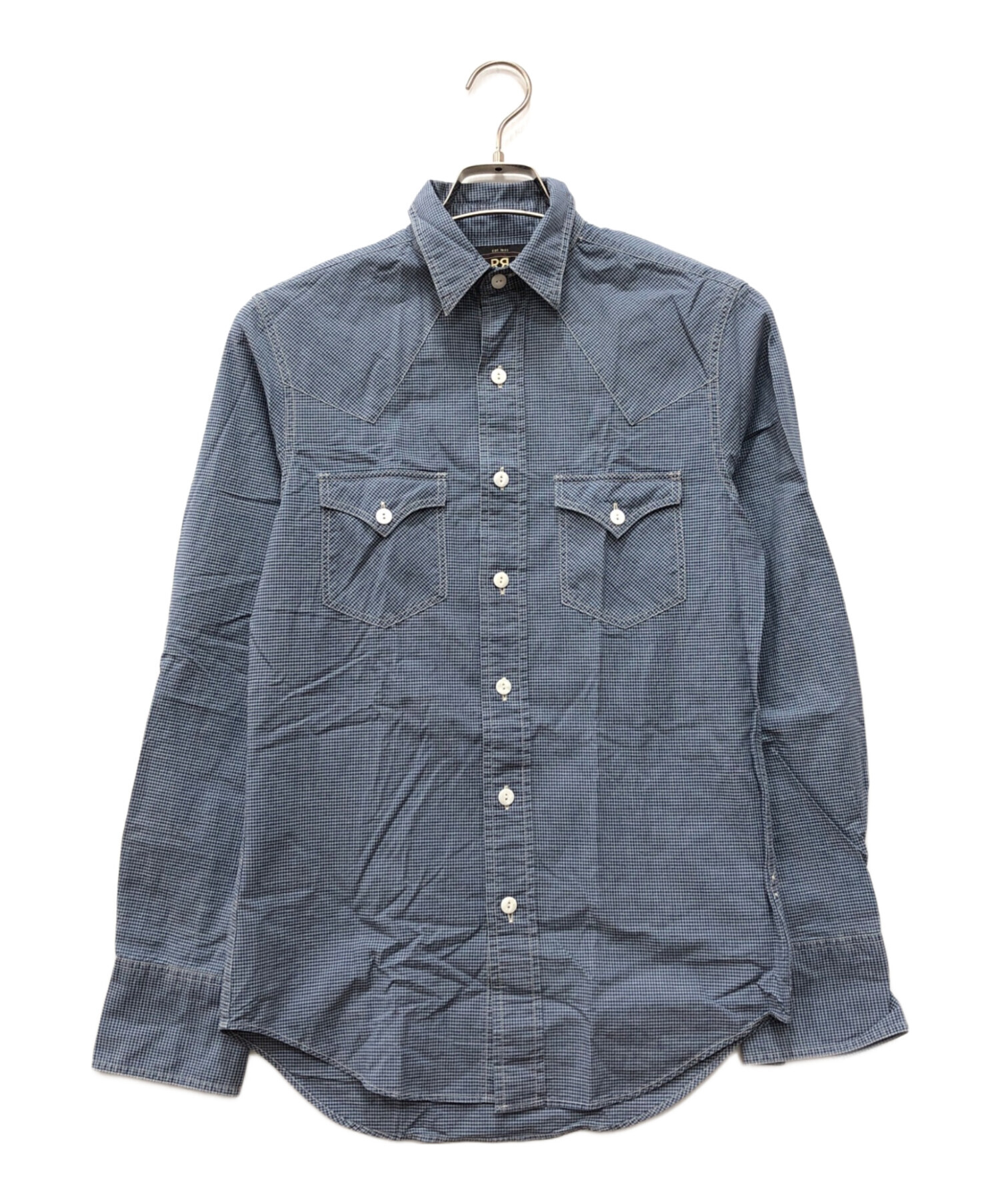 中古・古着通販】RRL (ダブルアールエル) ウエスタンシャツ ネイビー 