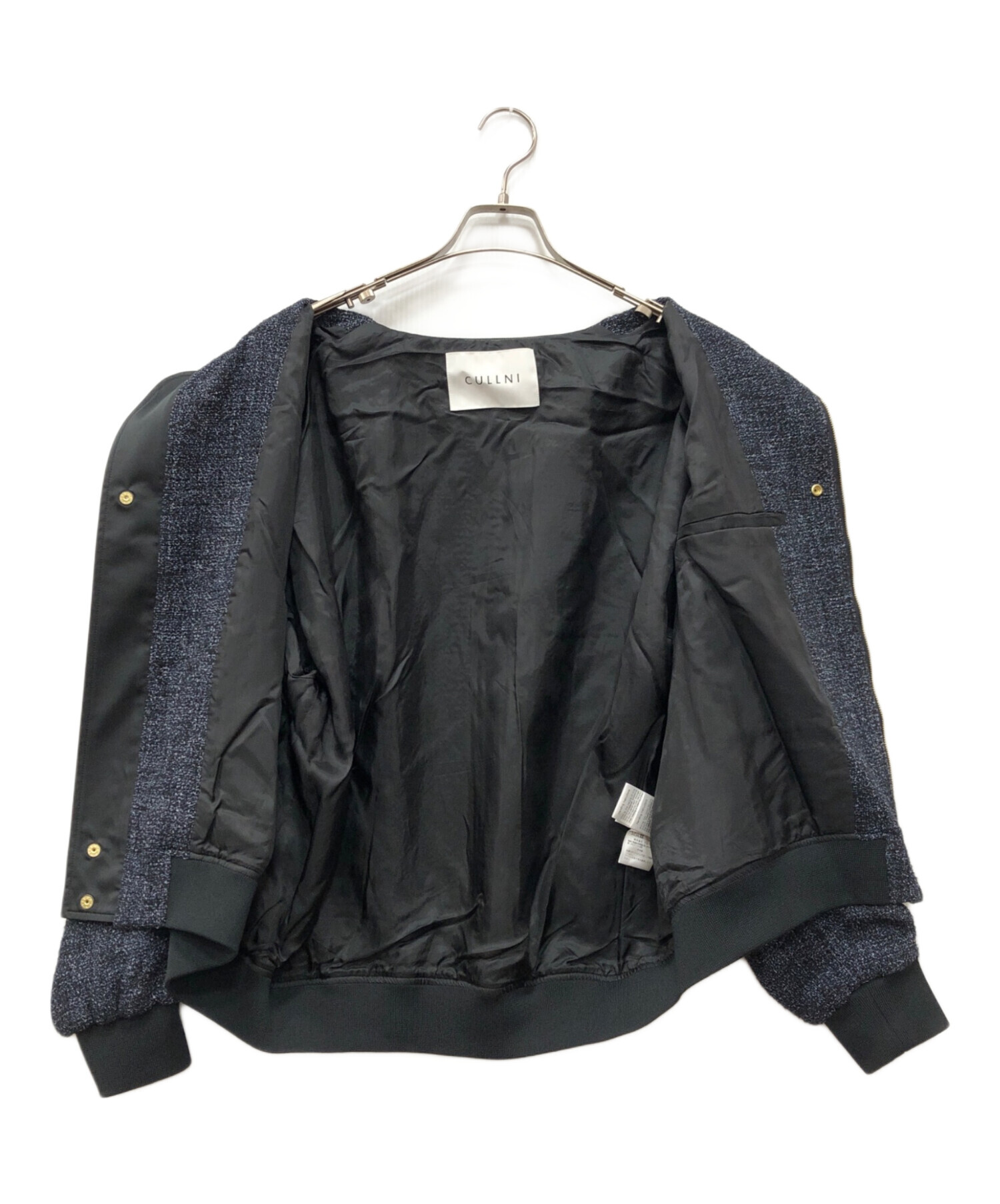 中古・古着通販】CULLNI (クルニ) Butcher Tweed MA-1 ネイビー サイズ