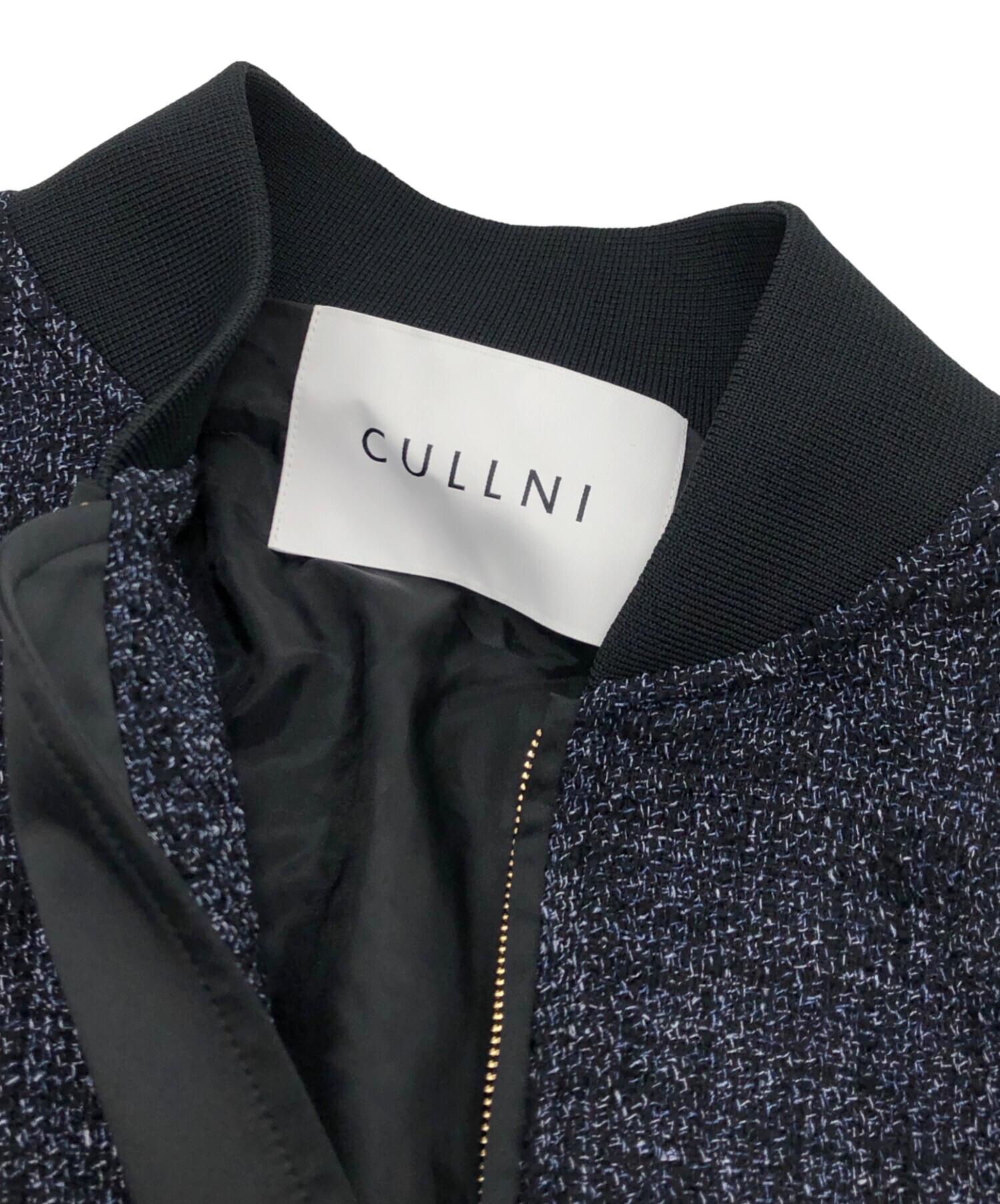 中古・古着通販】CULLNI (クルニ) Butcher Tweed MA-1 ネイビー サイズ