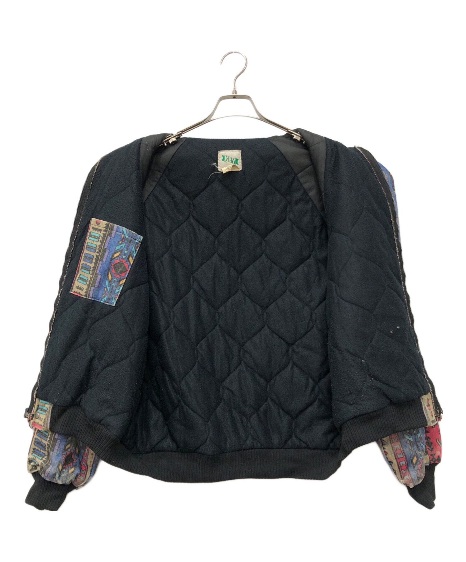 key ダックジャケット 中古・古着通販】KEY (キービジュアルアーツ) 総柄ダックジャケット