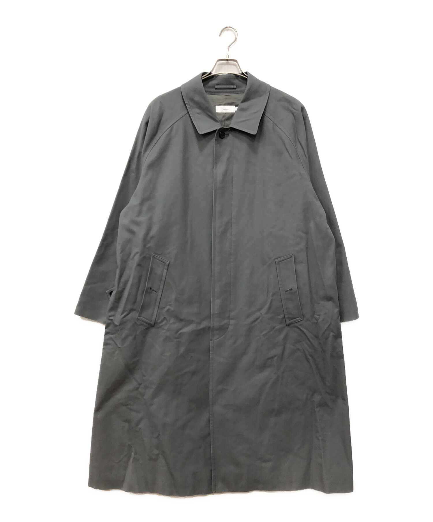 Graphpaper 新品未使用品 Double Cloth Peach Soutien Collar Coat GM201-10181B 定価107800円 ステンカラーコート ベージュ メンズ グラフペーパー【中古】4-0320M☆ 中古・古着通販】Graphpaper (グラフペーパー) Double Cloth Peach