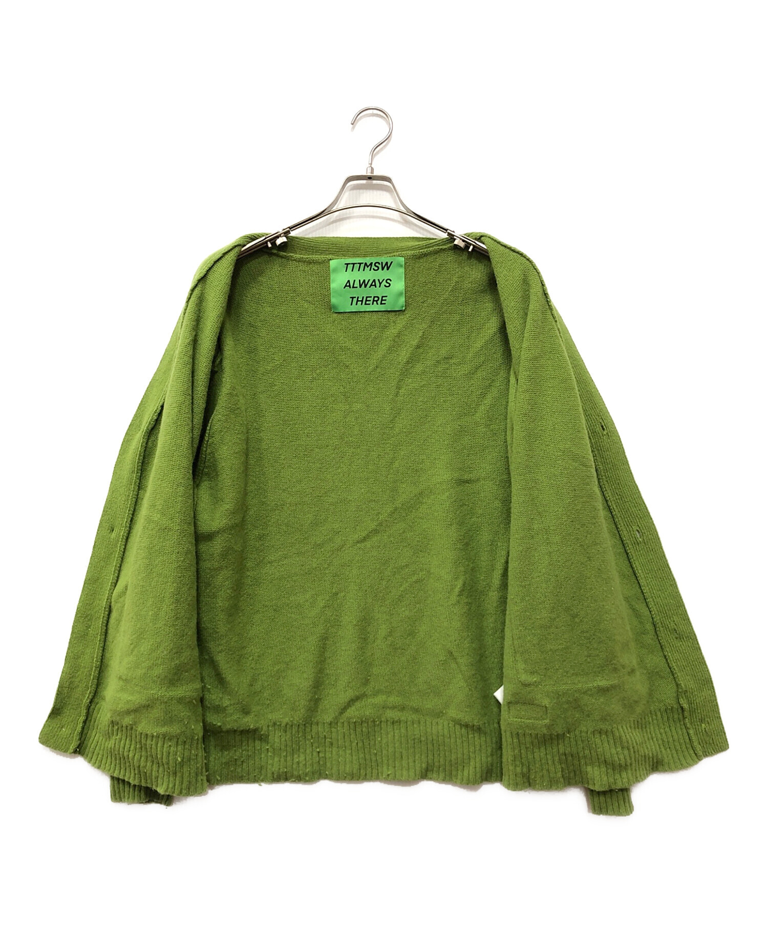 TTT MSW グリーンカーディガン 中古・古着通販】TTT MSW (ティー) standard knit cardigan グリーン