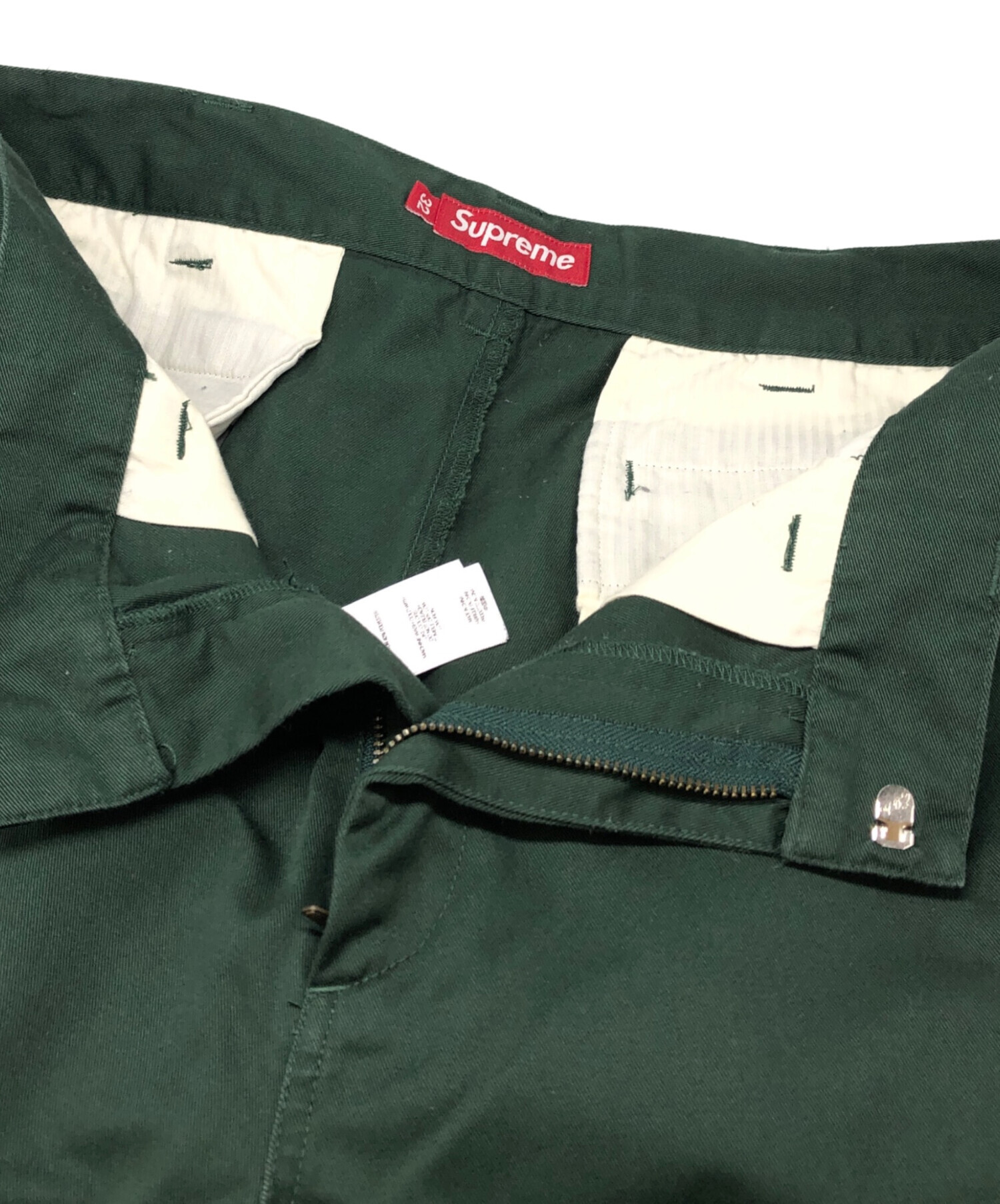 中古・古着通販】SUPREME (シュプリーム) work pants グリーン サイズ 