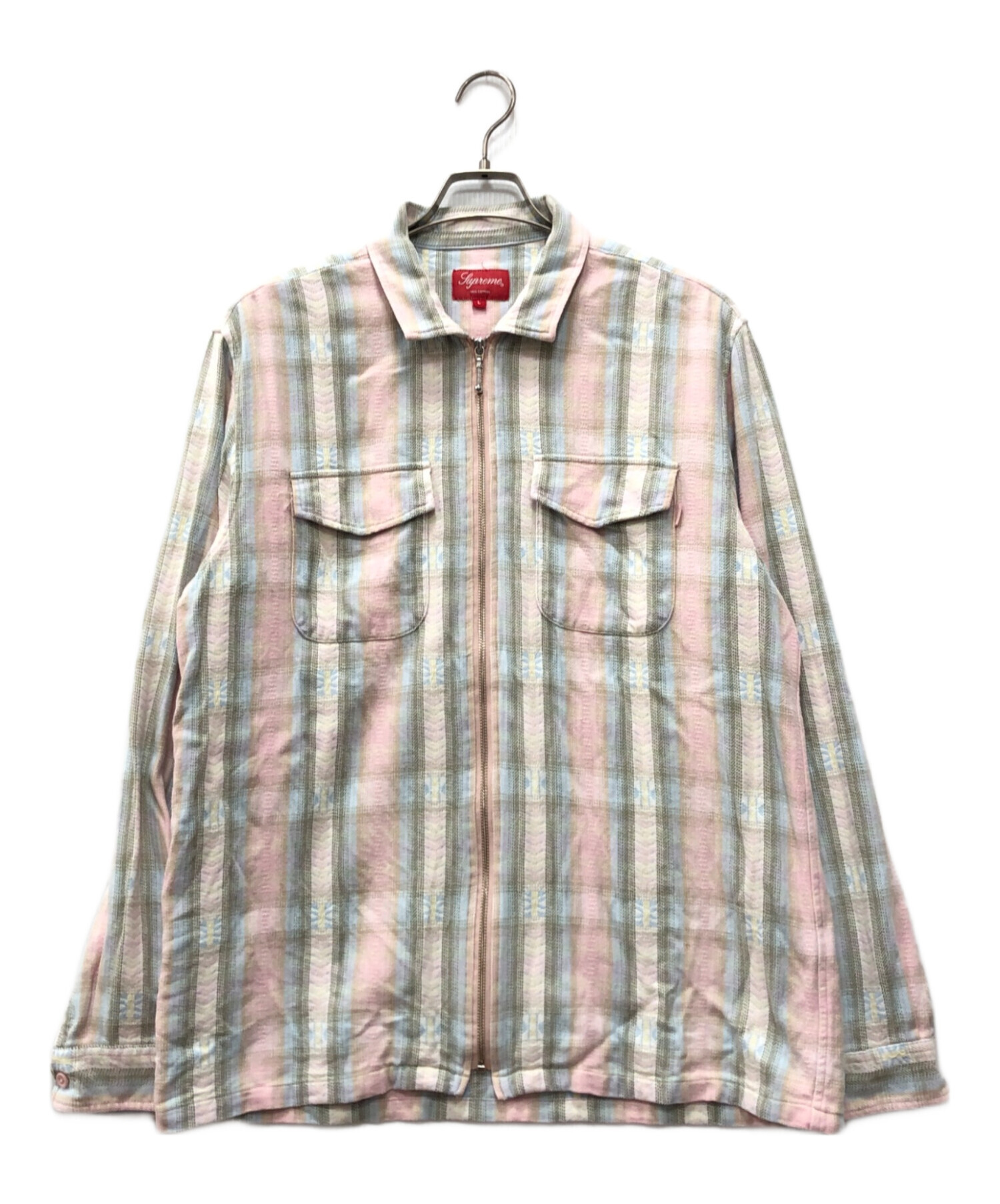 中古・古着通販】Supreme (シュプリーム) PLAID FLANNEL ZIP UP SHIRT 