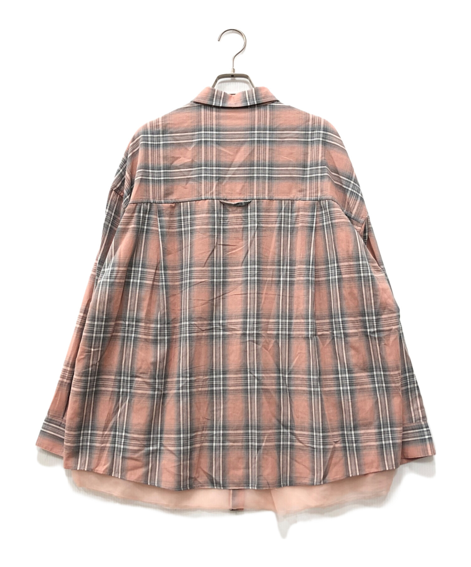 Reversible Voile Shirt PINK メゾンスペシャル