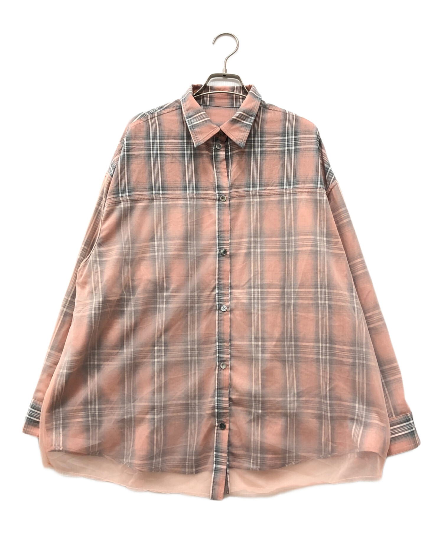 Reversible Voile Shirt PINK メゾンスペシャル