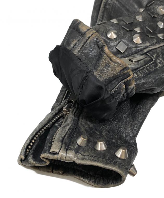 中古・古着通販】DIESEL (ディーゼル) スタッズダブルライダース