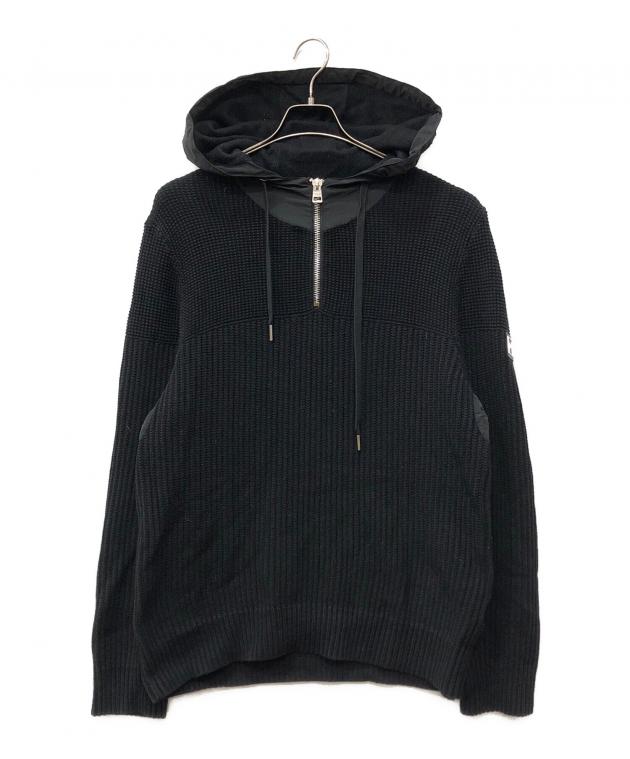 中古・古着通販】HUGO (ヒューゴ ボス) ナイロン切替ニットパーカー