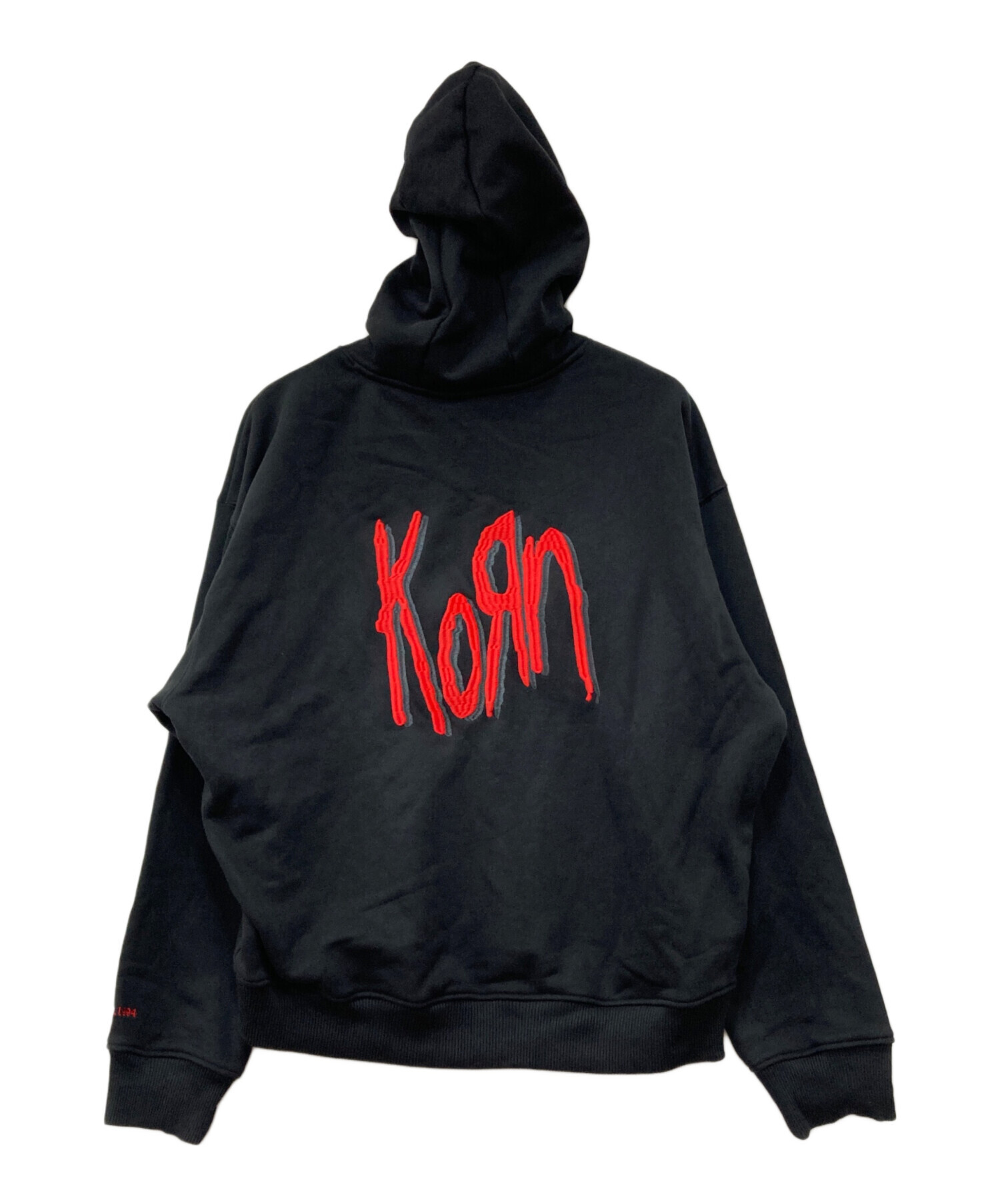 【adidas × Korn】コラボ パーカー バックロゴ 刺繍 XL コーン adidas × Korn】コラボ パーカー バックロゴ 刺繍 XL コーン