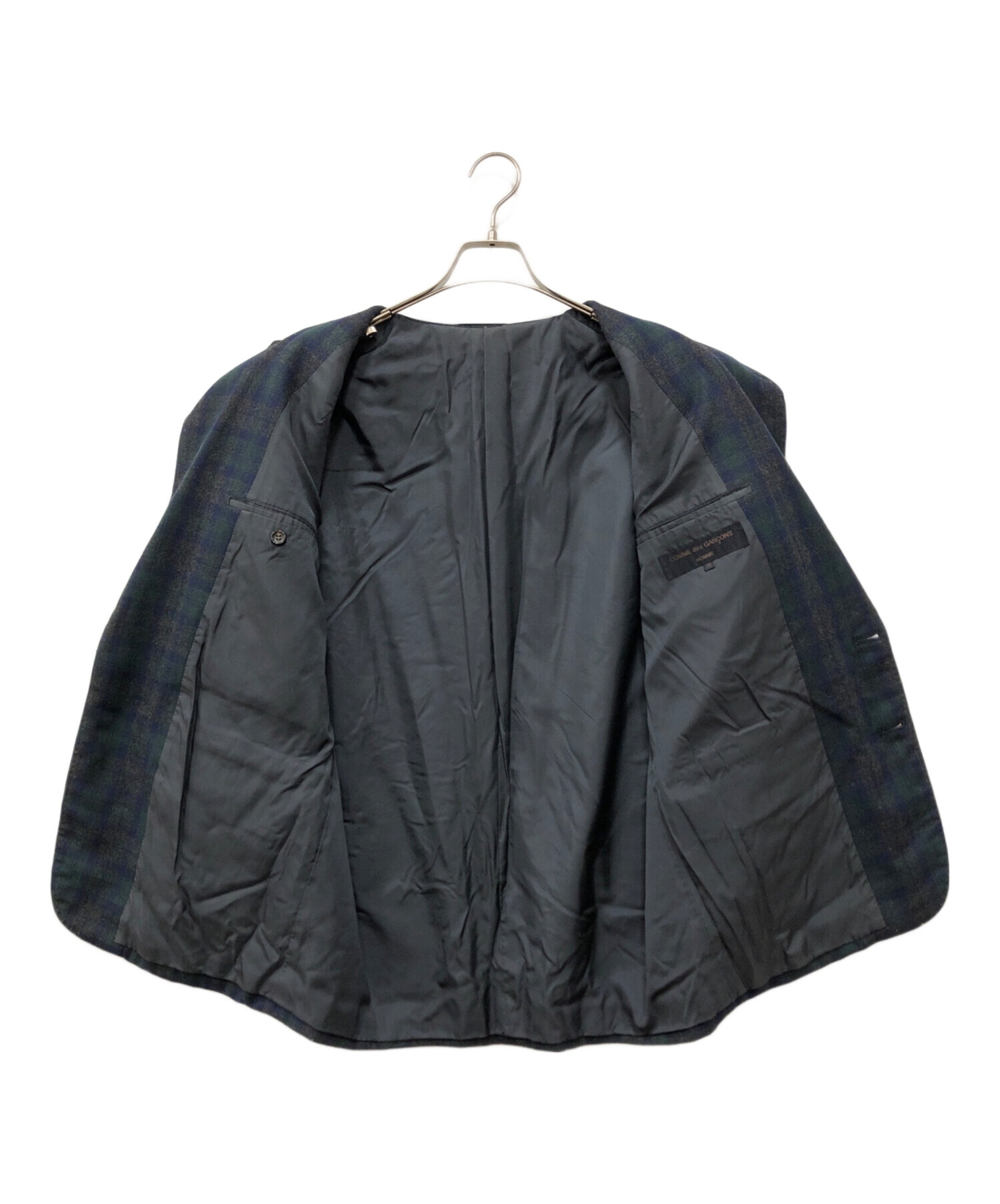 コムデギャルソンオム 1988AW グラフチェック2Bテーラードジャケット 中古・古着通販】COMME des GARCONS HOMME (コムデギャルソン オム) 2B