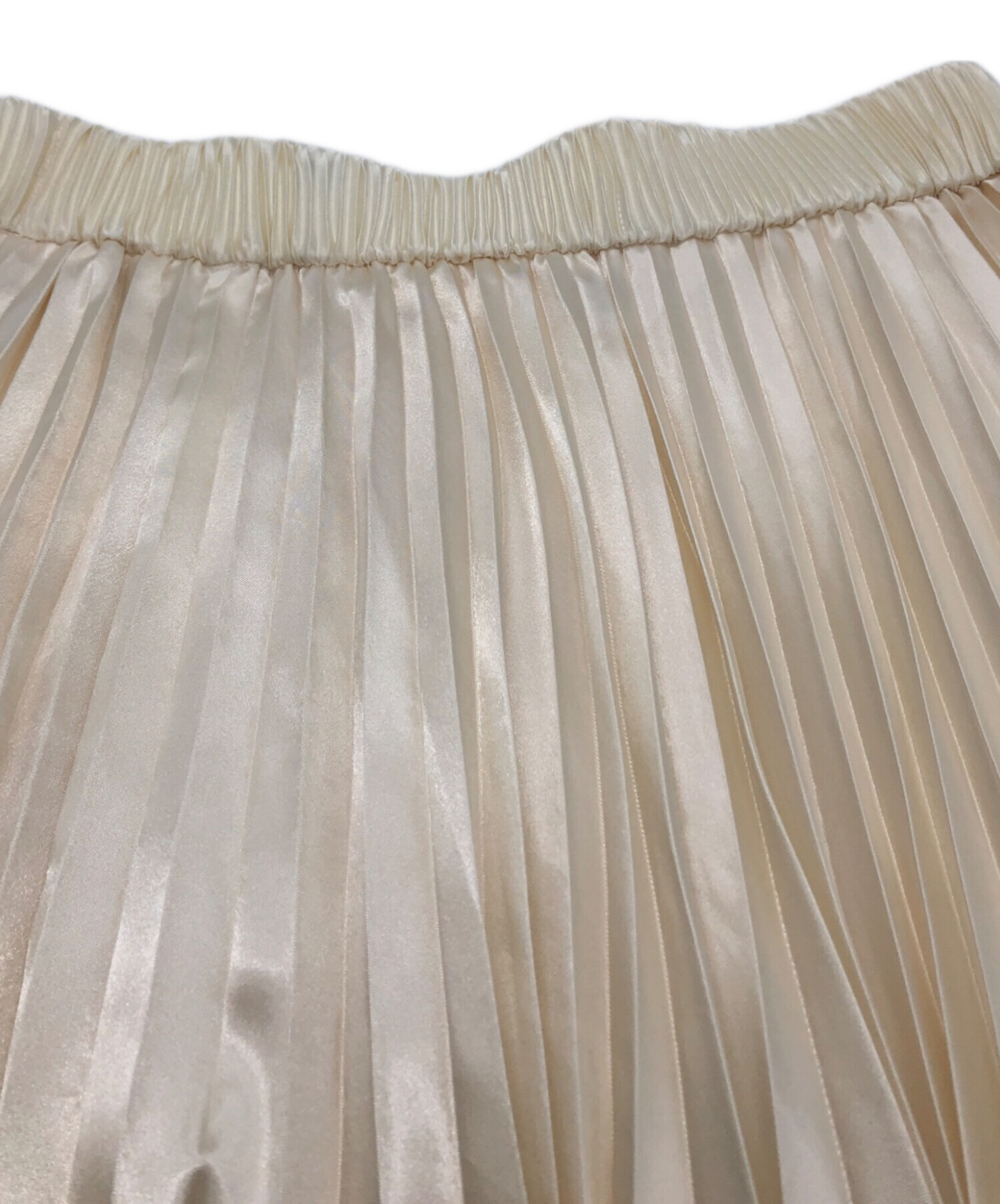 新品☆NOBLE ブライトサテンアコーディオンプリーツスカート ブライトサテンアコーディオンプリーツスカート（ロング・マキシ丈