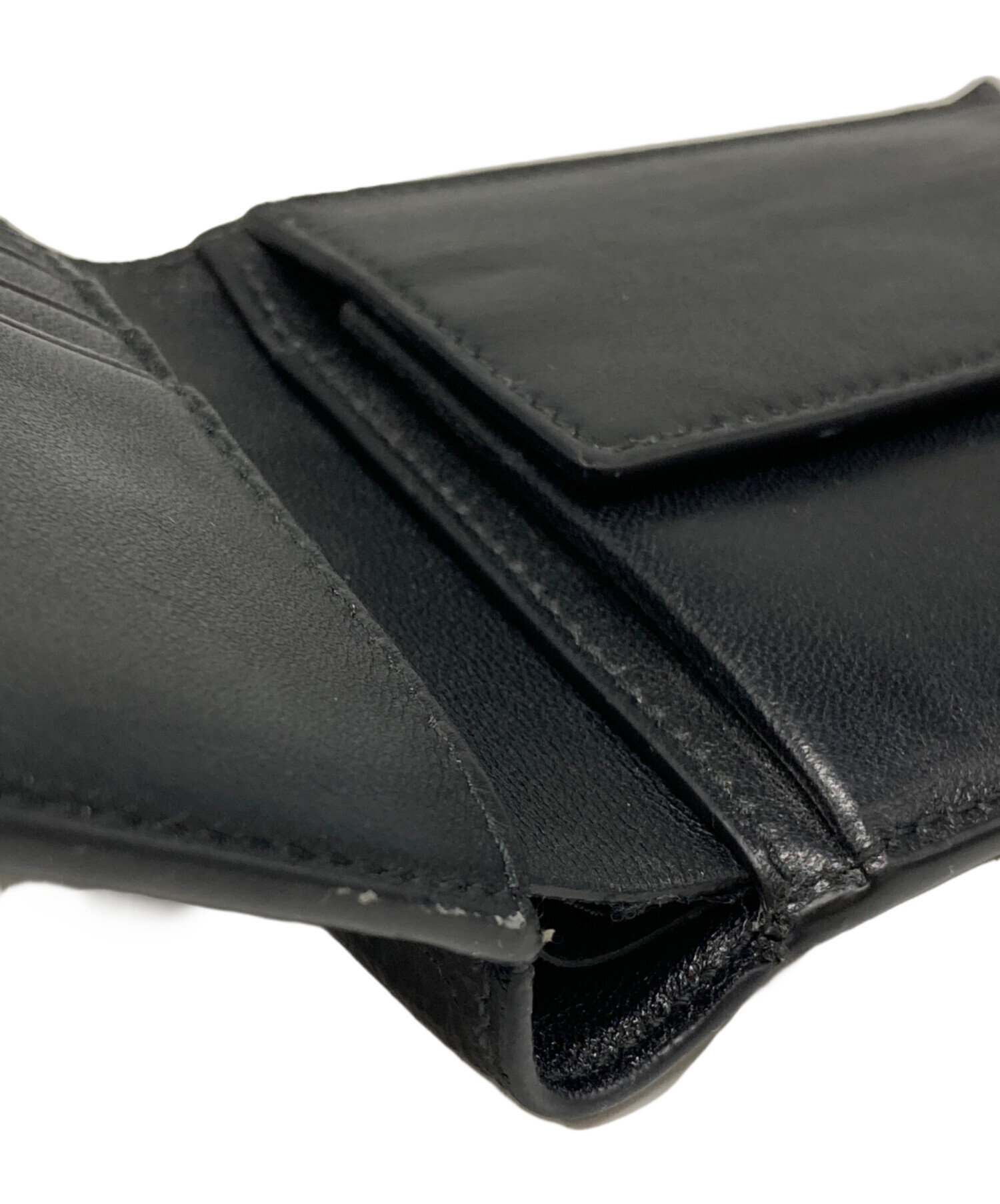 中古・古着通販】BALENCIAGA (バレンシアガ) 2つ折り財布 ブラック