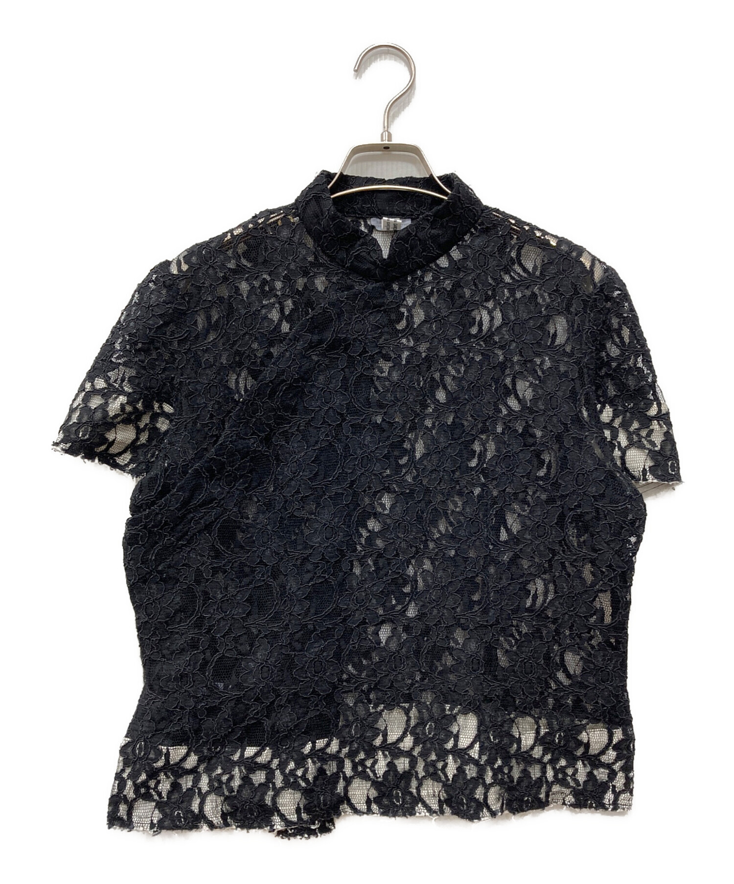 tricot COMME des GARÇONS 半袖　レース　シャツ 黒 中古・古着通販】COMME des GARCONS COMME des GARCONS