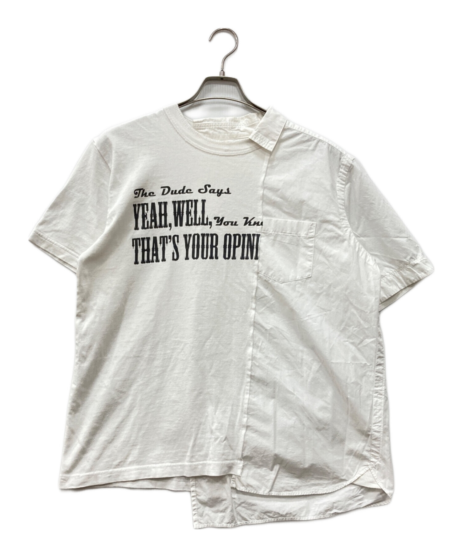 sacai × THE BIG LEBOWSKI 切り返しTシャツ size 2 sacai × THE BIG LEBOWSKI 切り返しTシャツ size 2