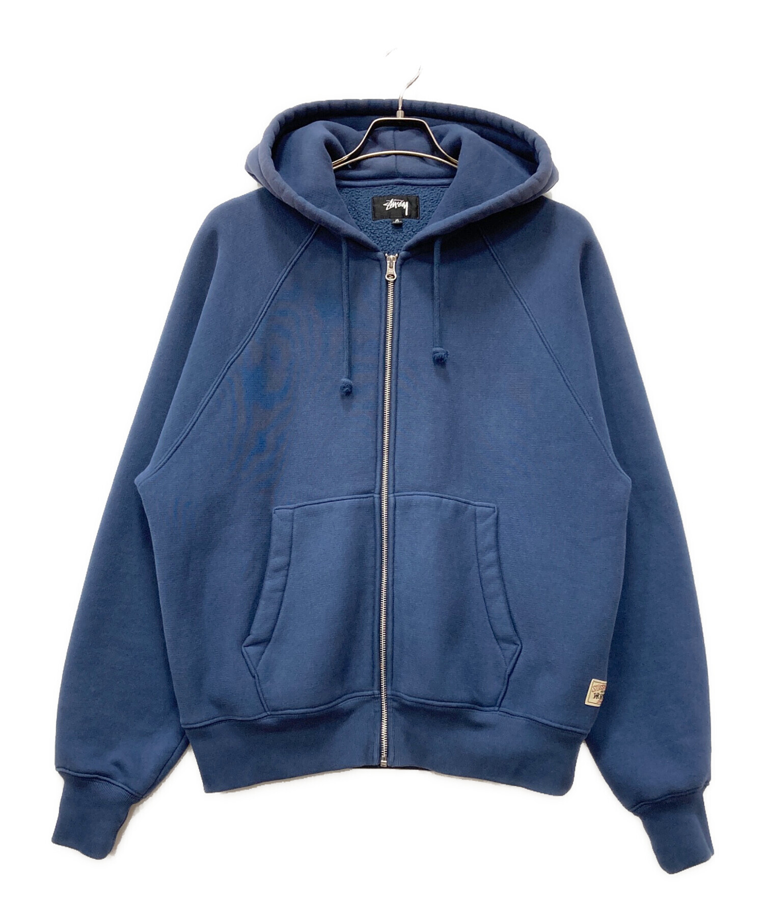中古・古着通販】stussy (ステューシー) RELAXED ZIP HOODIE ブルー