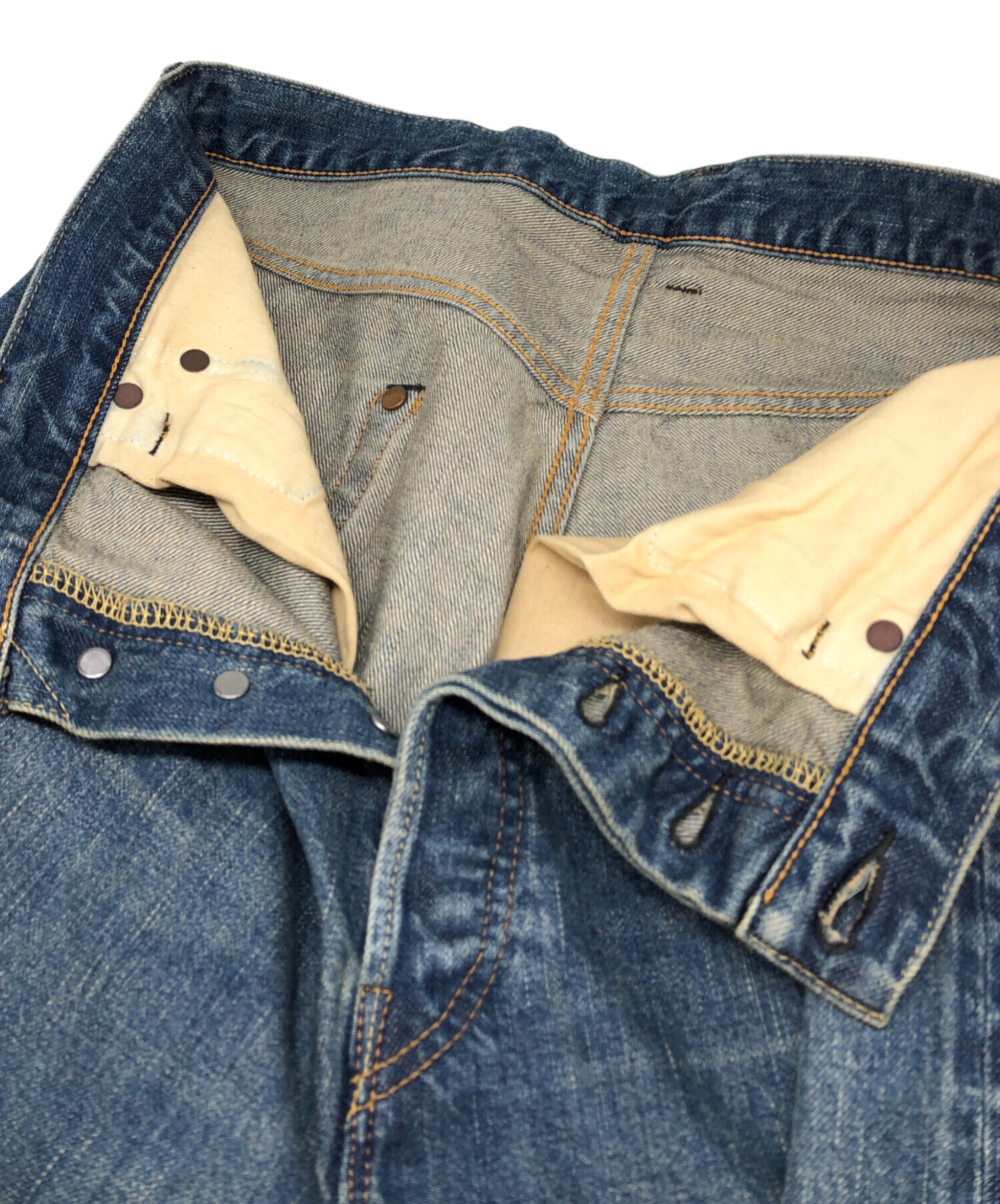 値下げ！　アプレッセ　デニム　30 a.presse パンツ 中古・古着通販】A.PRESSE (アプレッセ) Washed Denim Wide Pants