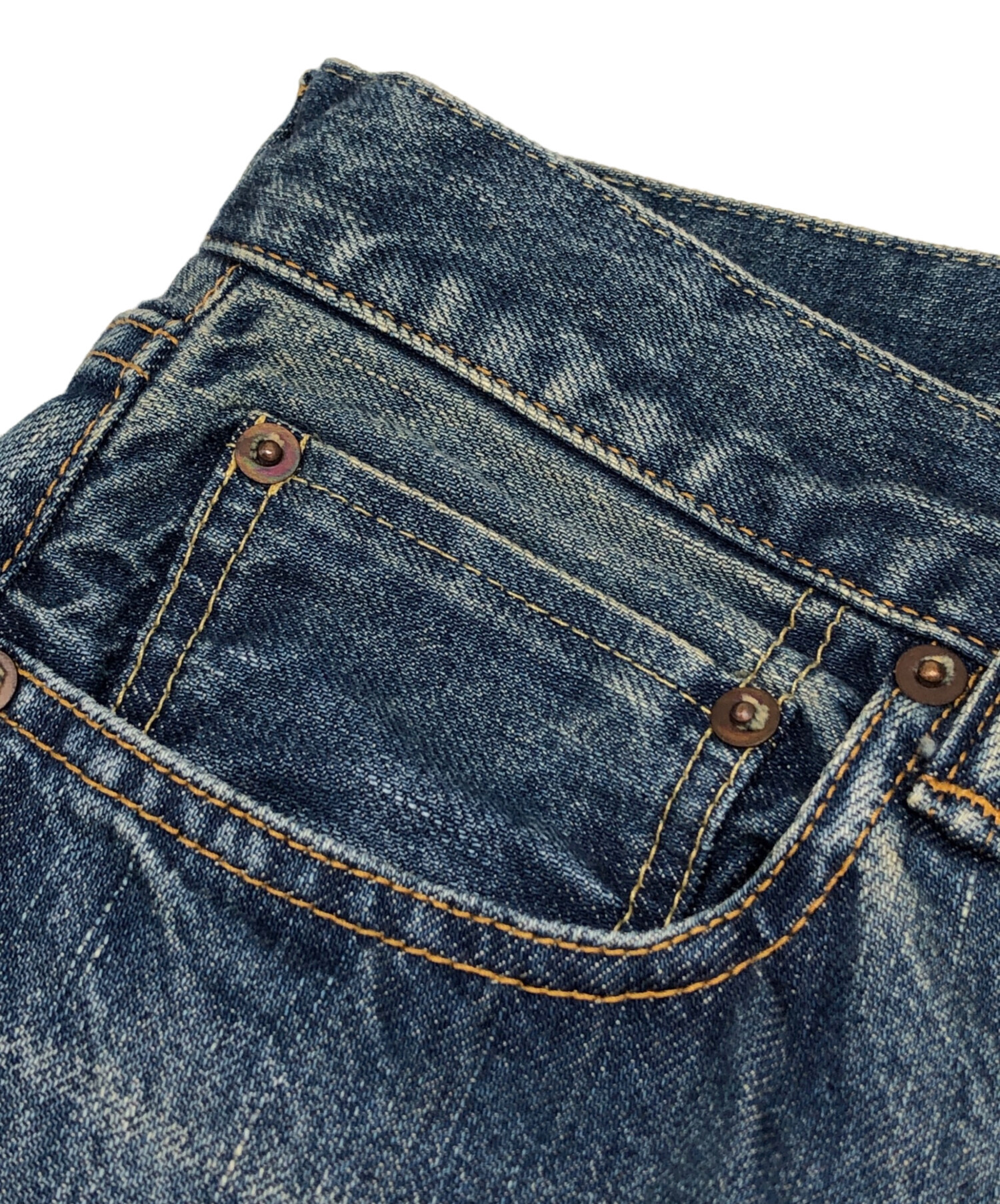 値下げ！　アプレッセ　デニム　30 a.presse パンツ 中古・古着通販】A.PRESSE (アプレッセ) Washed Denim Wide Pants
