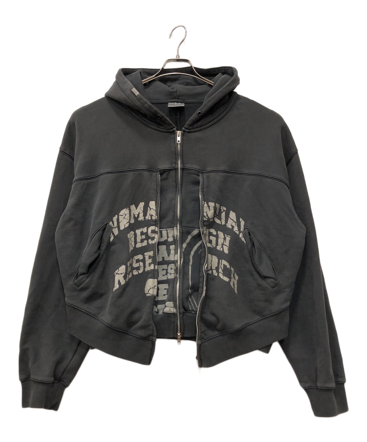 中古・古着通販】NOMANUAL (ノーマニュアル) OVERDYED D.F.L HOODED 