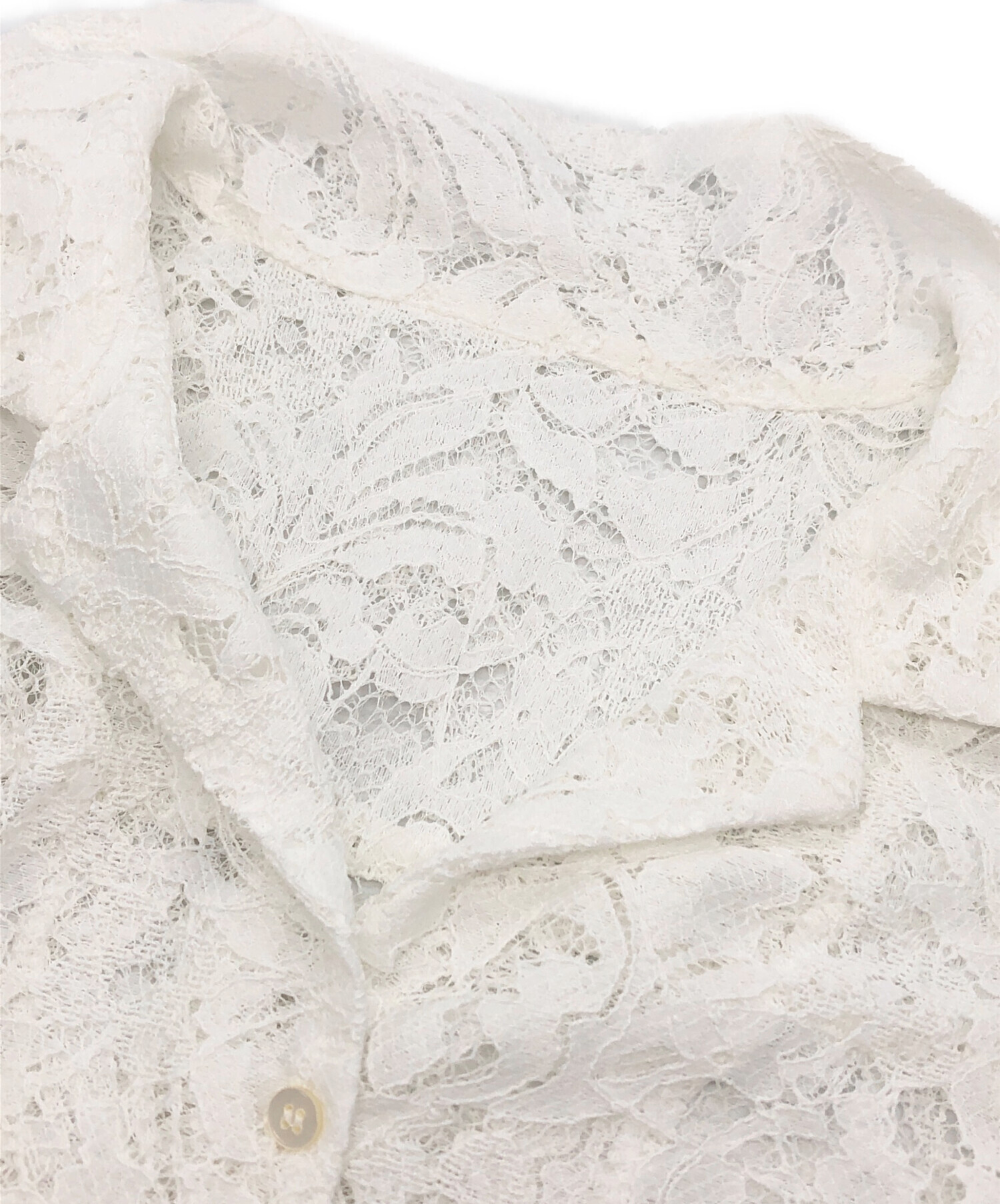 ノーブル　ボタニカルレースオープンカラーシャツ 追加》ボタニカルレースオープンカラーシャツ | ノーブル(Noble